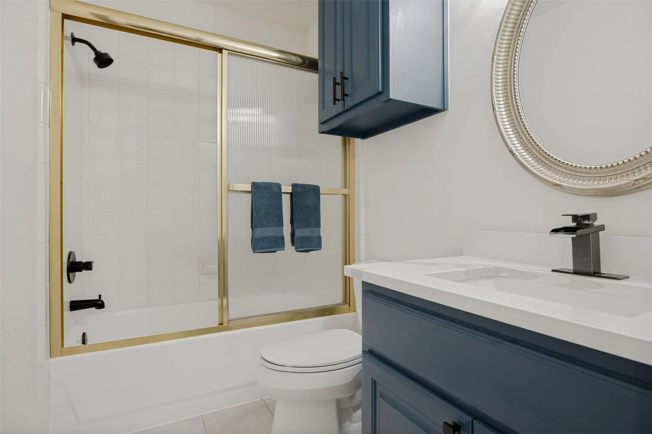 Full bath next to downstairs bedroom
