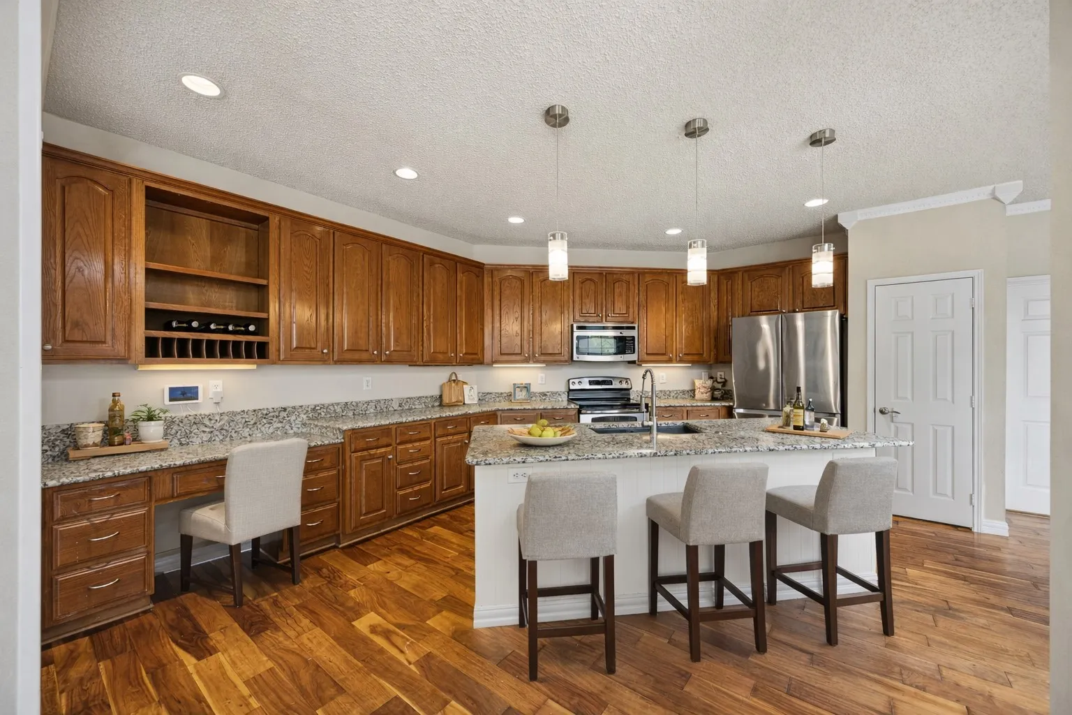 Island Kitchen - virtually staged