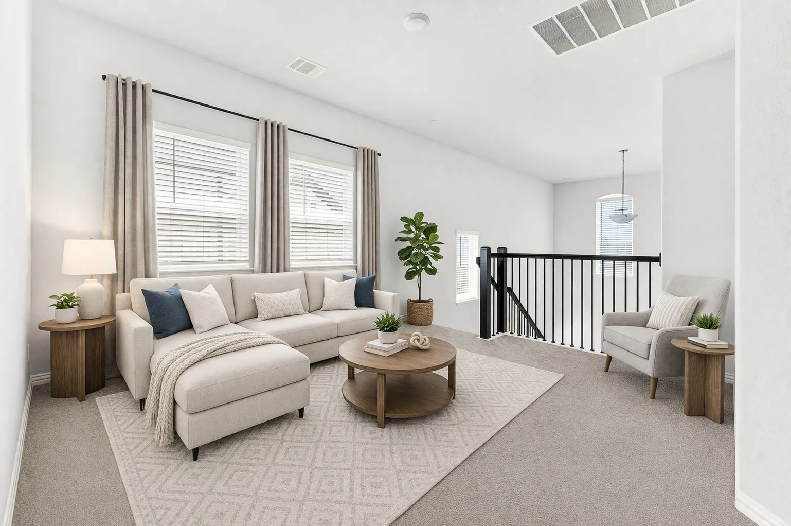 Loft - virtually staged