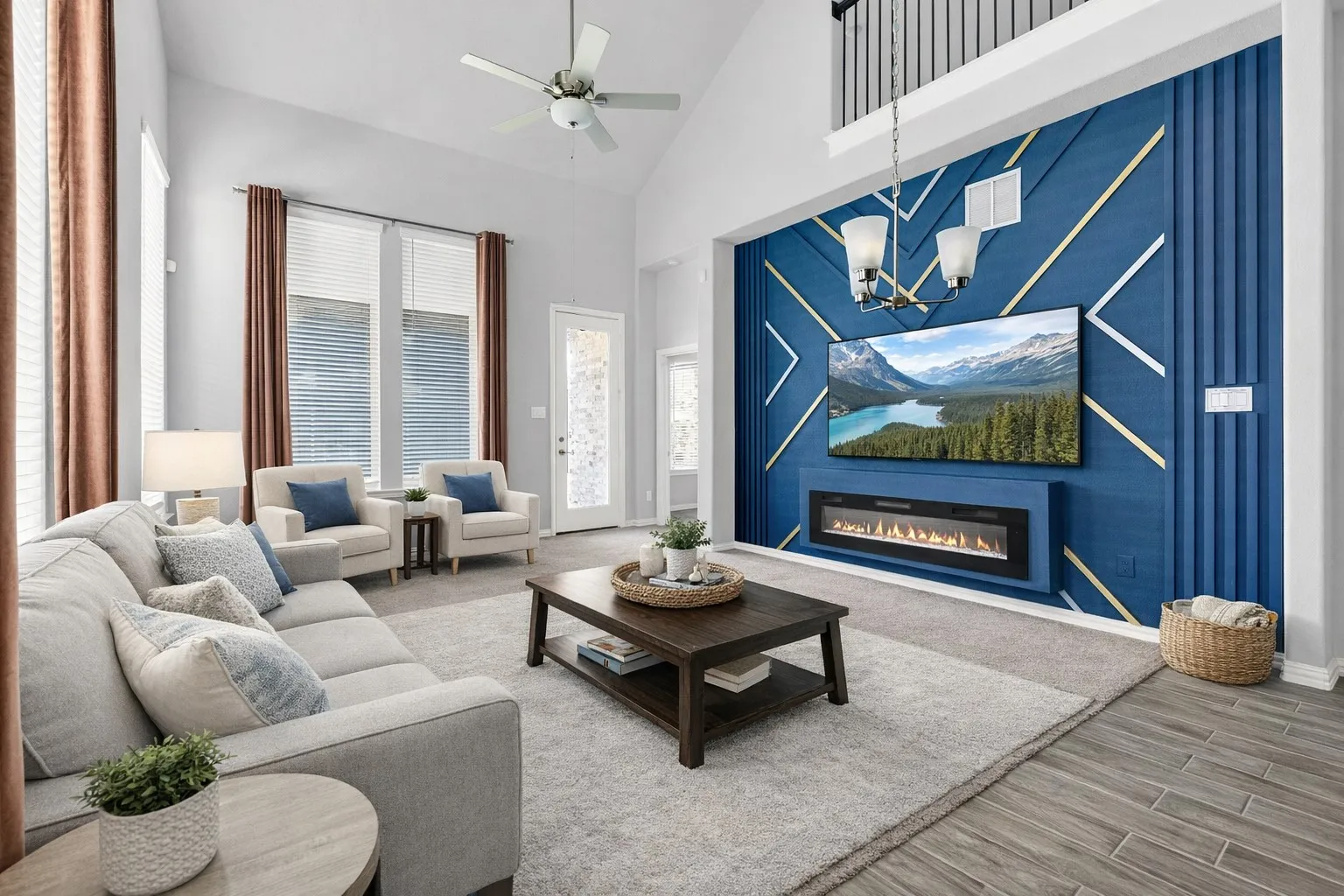 Living Room - virtually staged