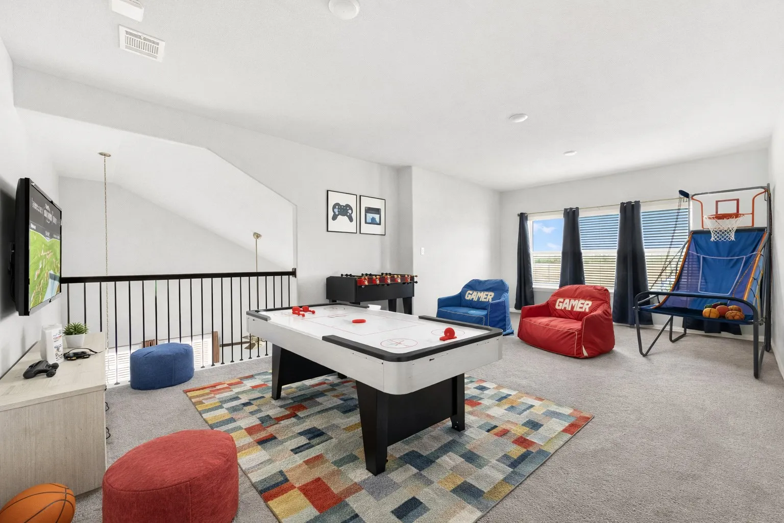 Game Room - virtually staged