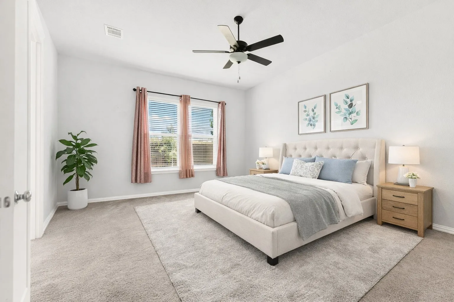 Primary Bedroom - virtually staged