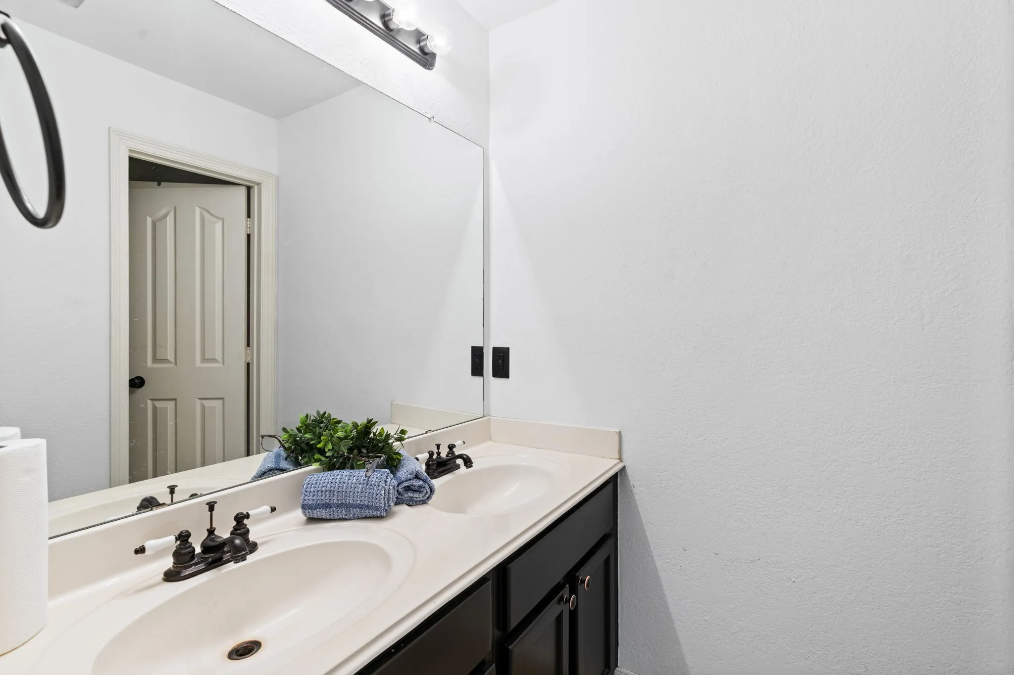 Bathroom with double vanity