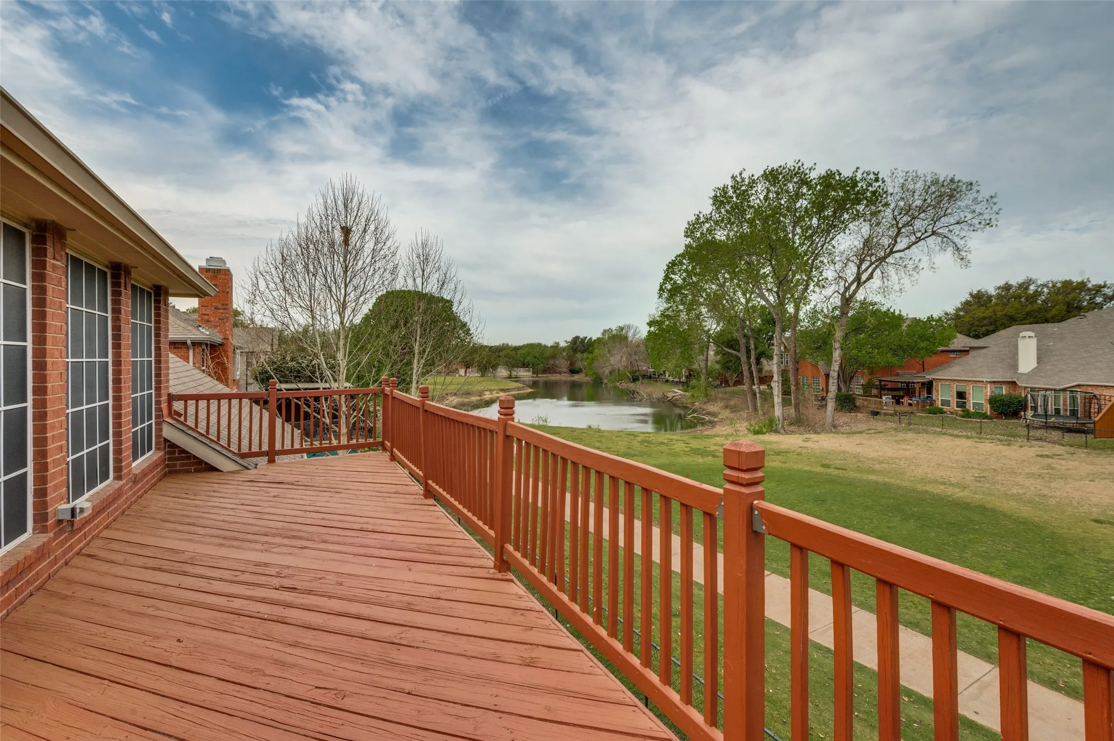 views of the pond and golf course!