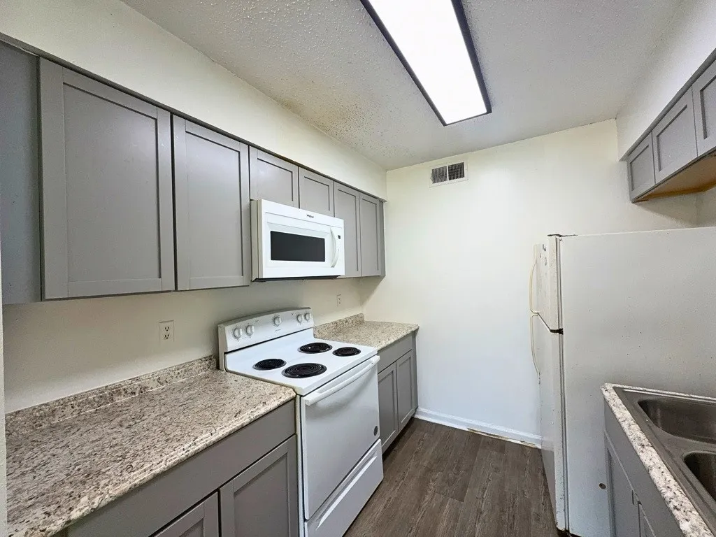 Kitchen with ample counter and cabinet space
