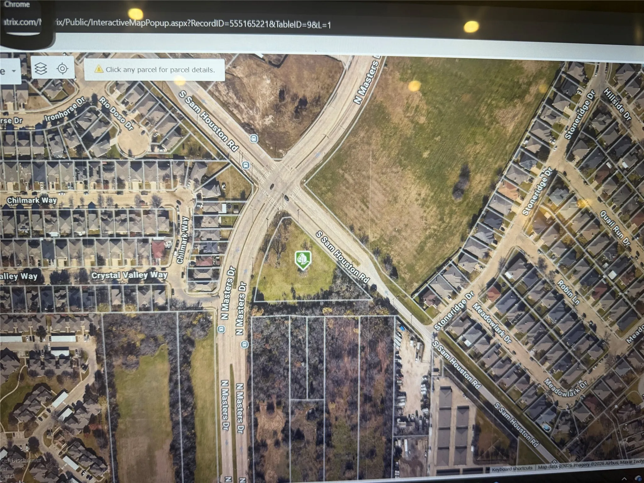 Interactive Map. Displaying an aerial view of the property and surrounding area