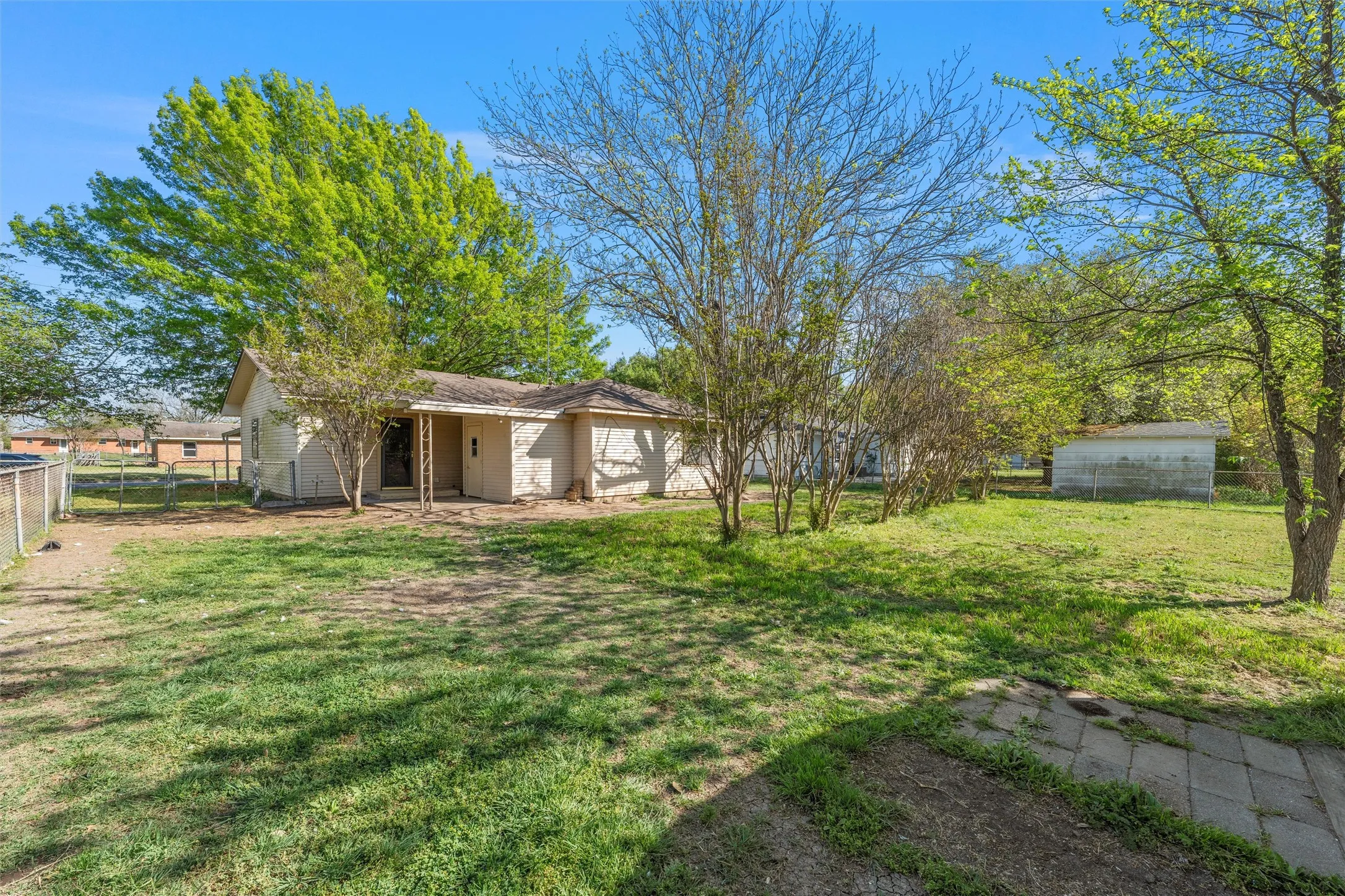 View of yard with a patio