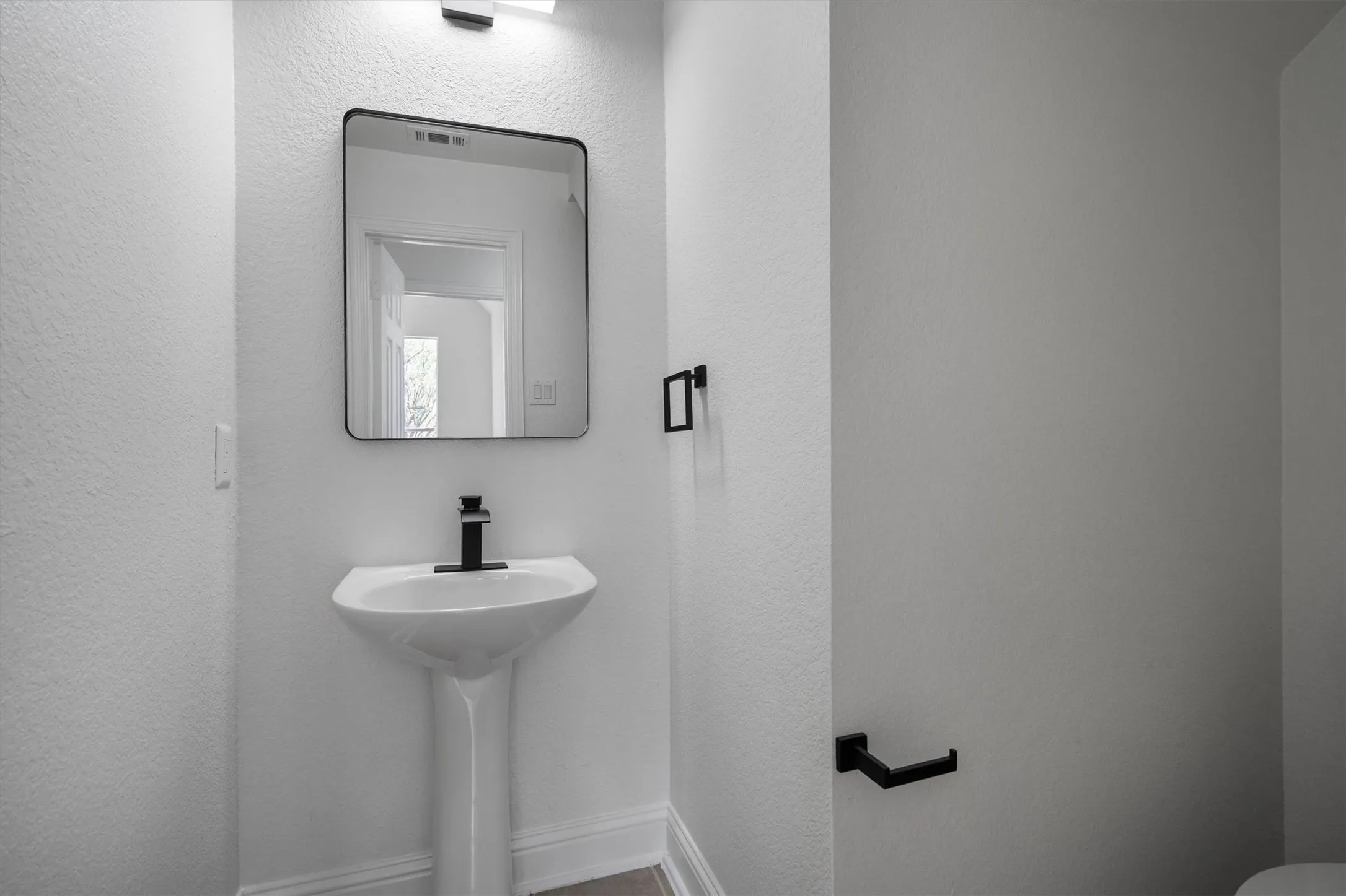 Half bath located downstairs