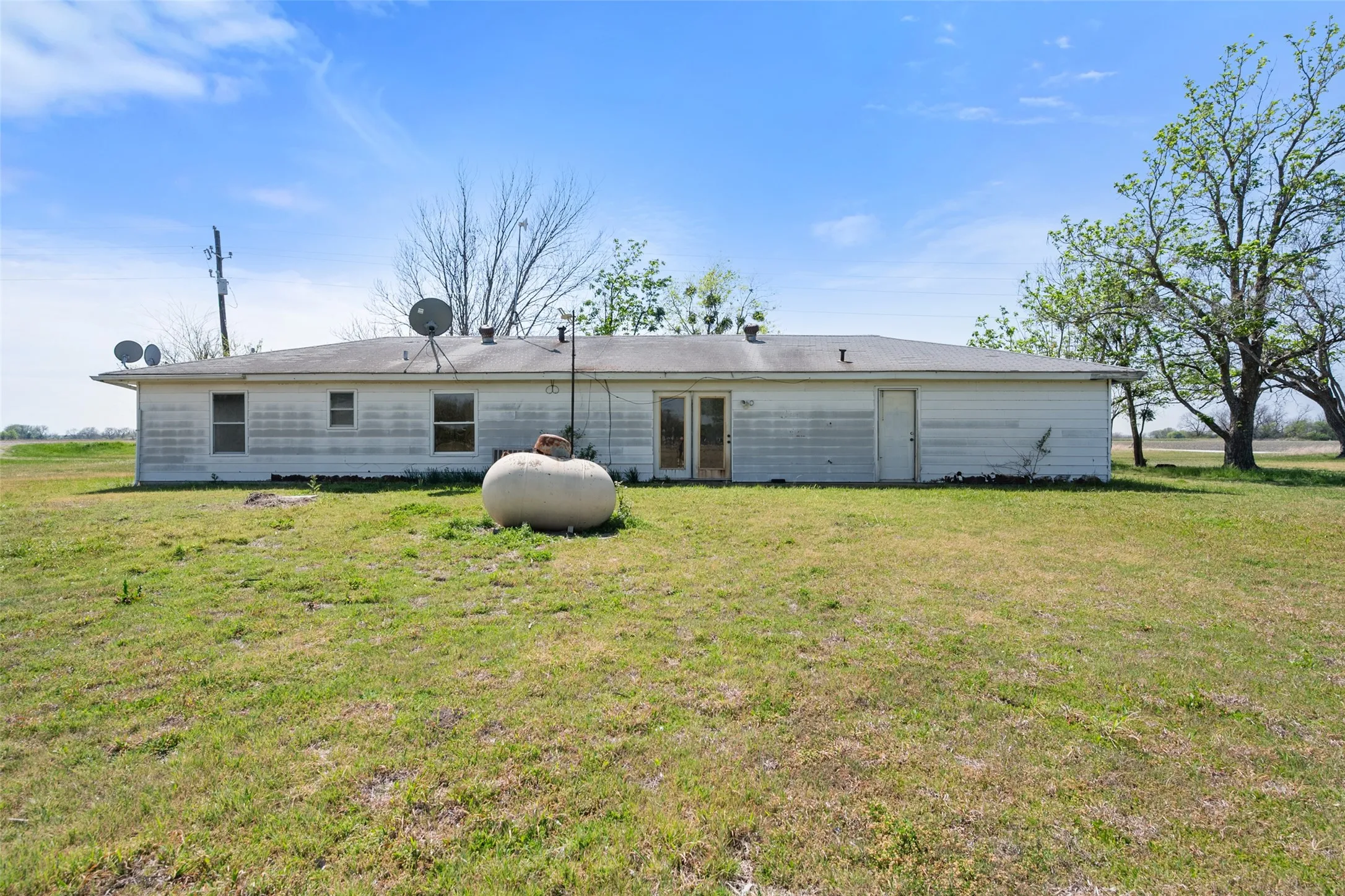 Rear view of property