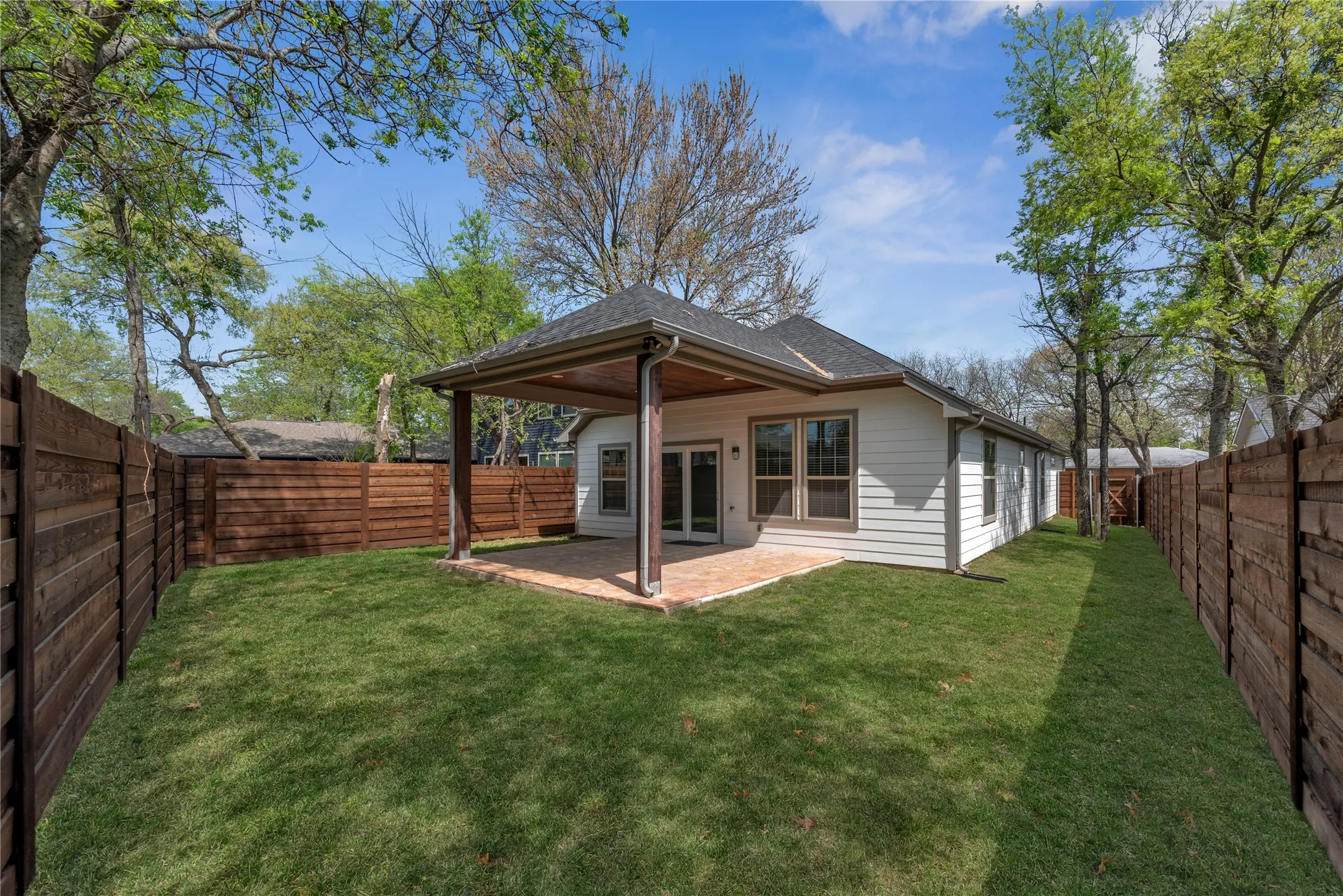 Fully fenced yard
