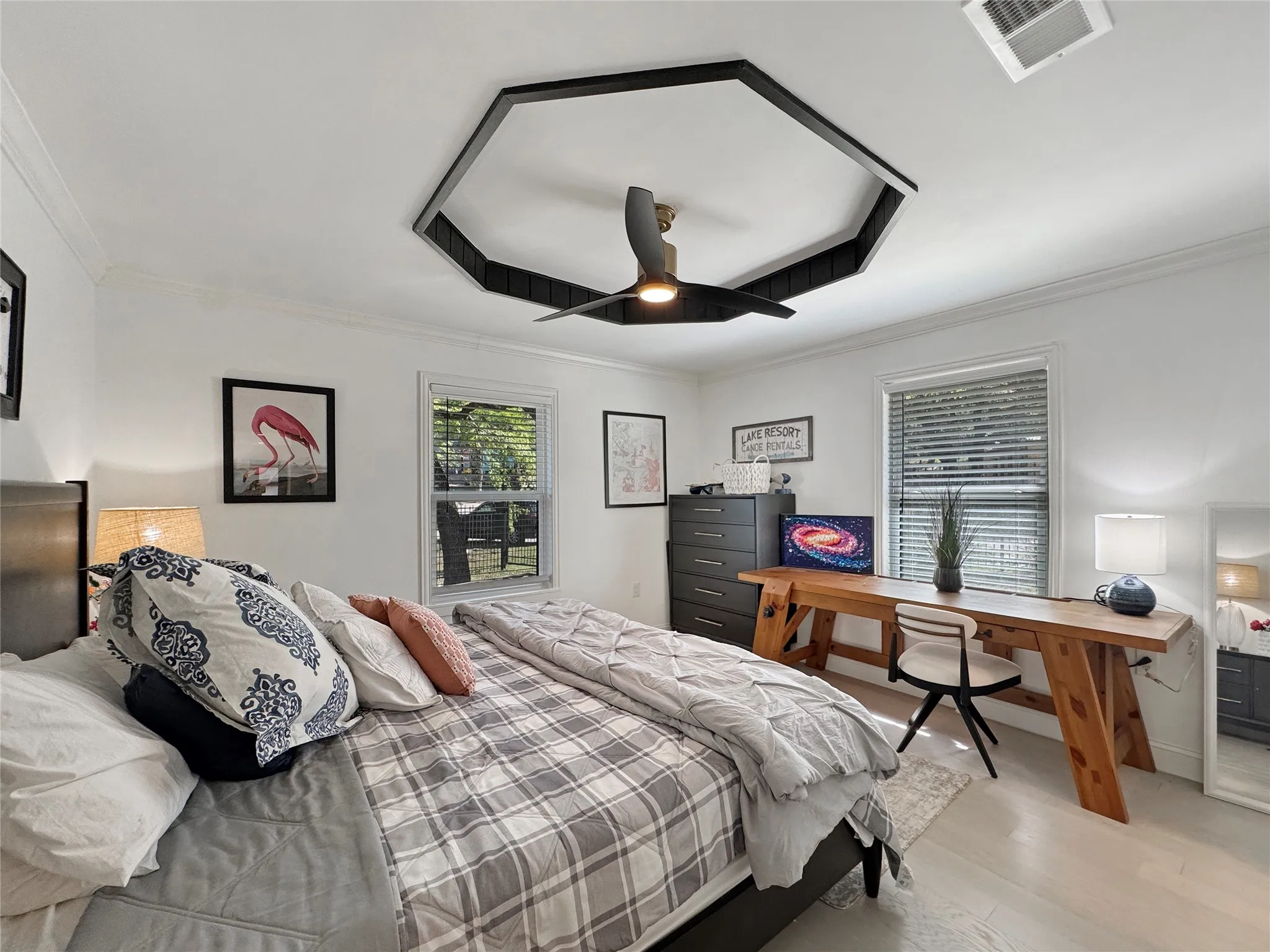 Tons space with a walk-in closet on suite