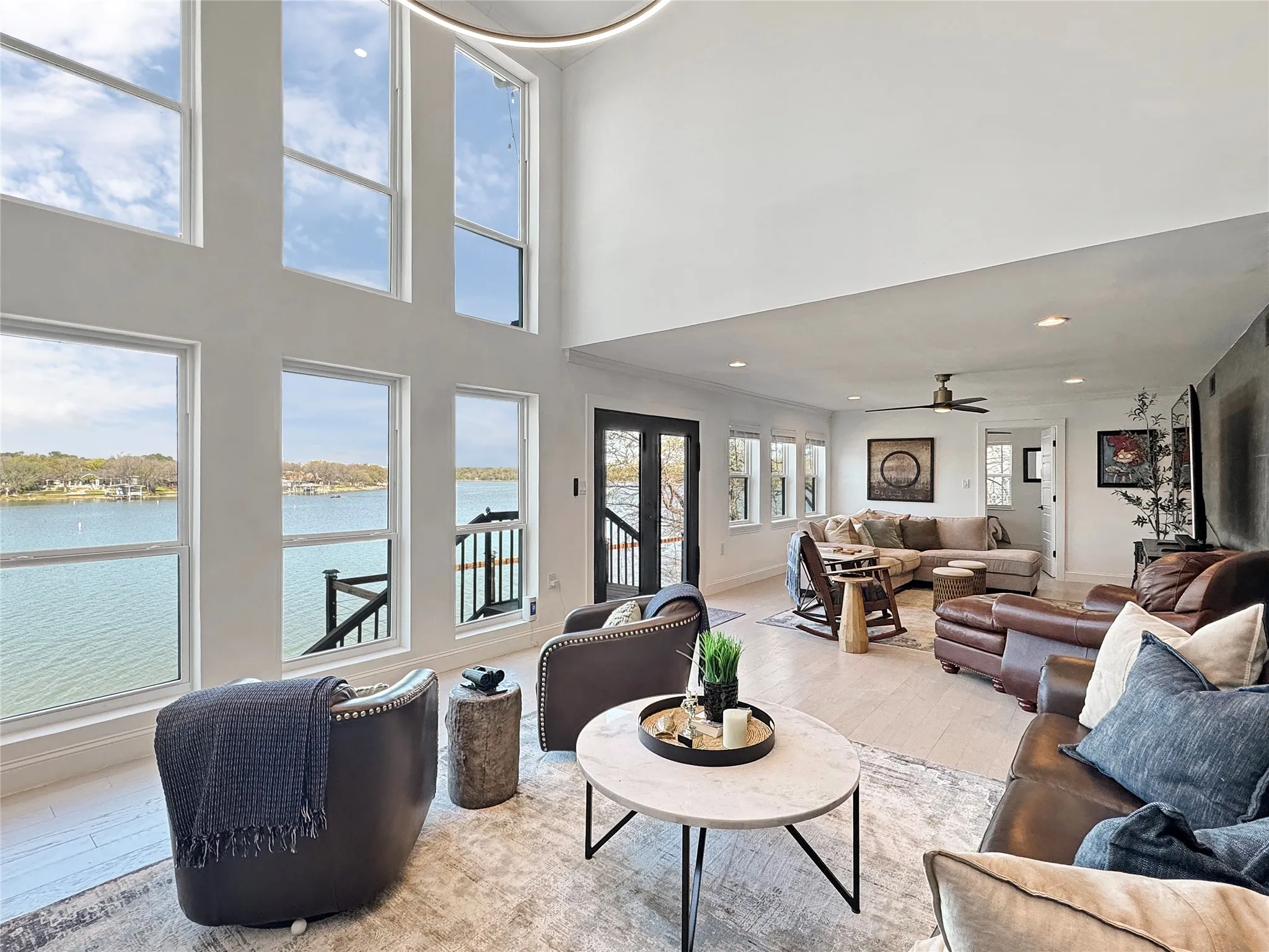 Tons of family room space with Epic views of the Lake!