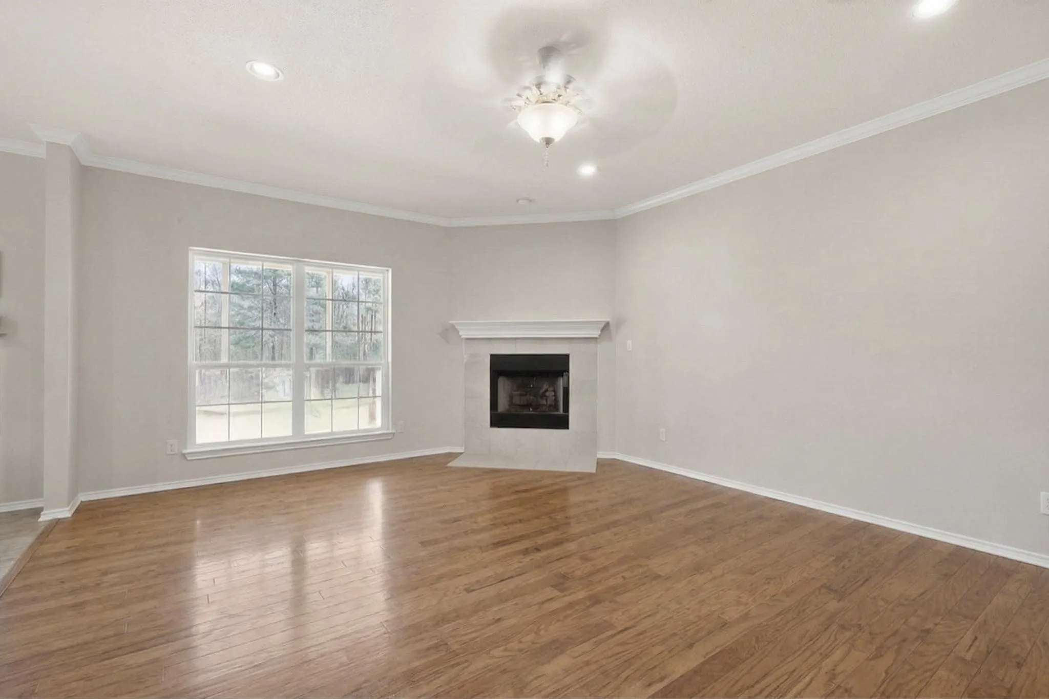 De-staged Living Room