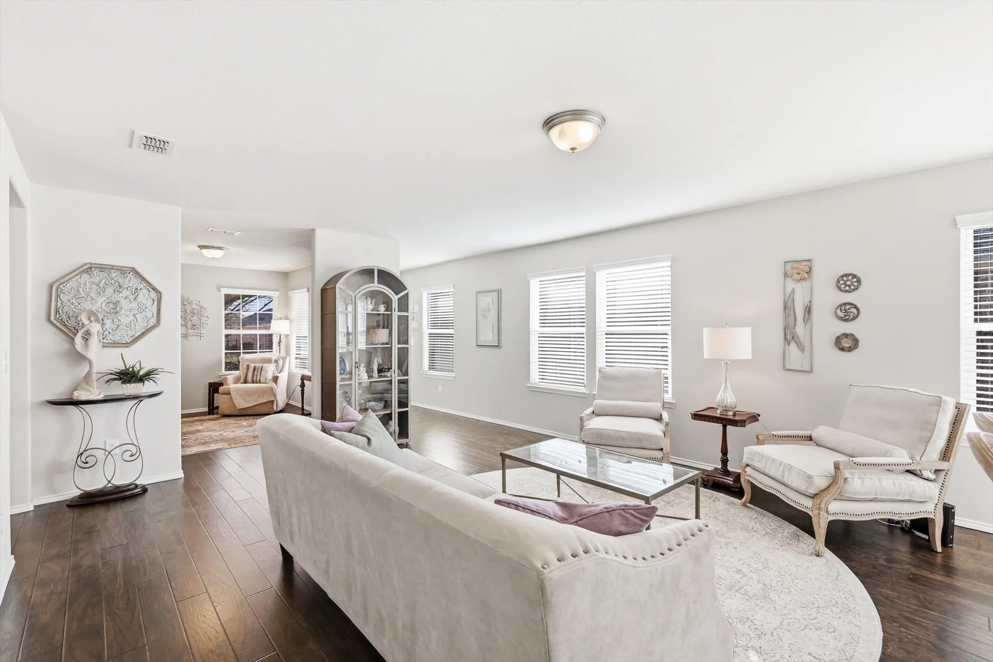 Natural light from wall of windows