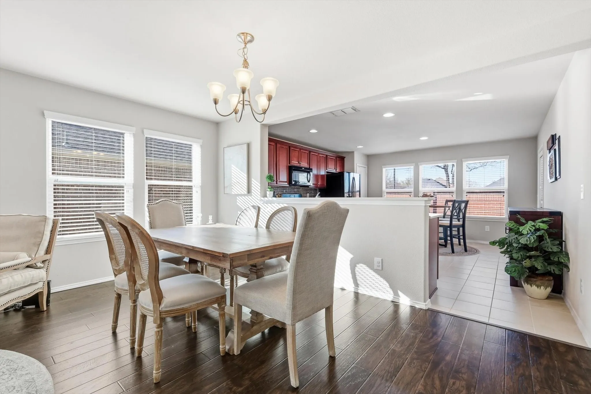 Dining Room opens to Kitchen