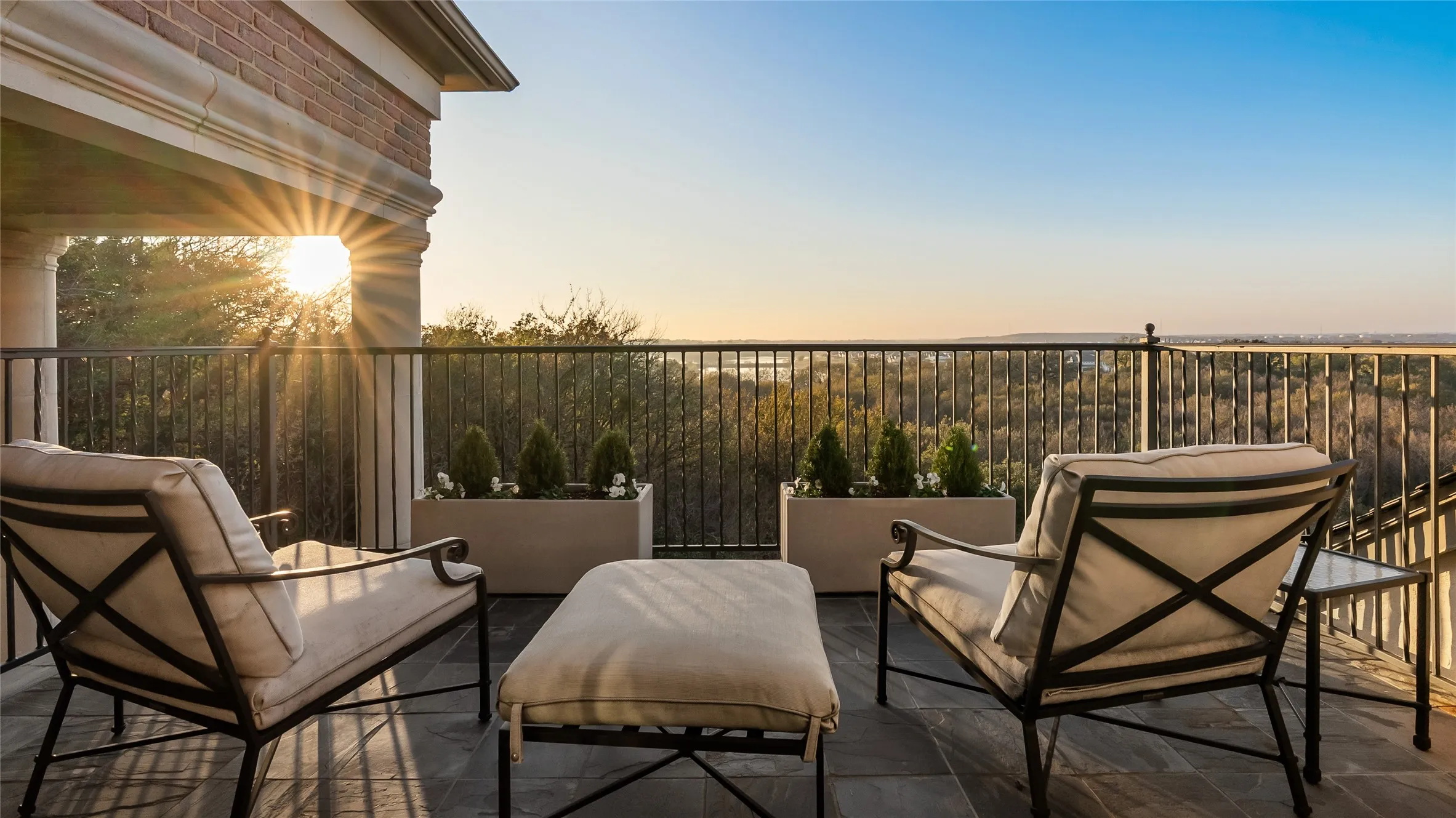 Balcony over 3rd bedroom overlooking Lake Viridian