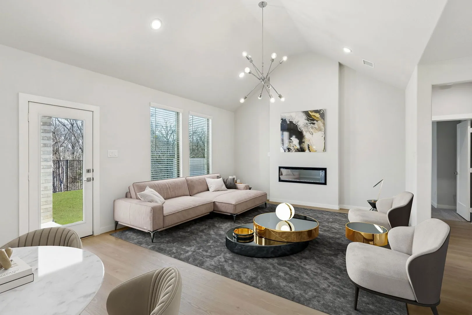 Living Room in the Masters home plan by Trophy Signature Homes – REPRESENTATIVE PHOTO