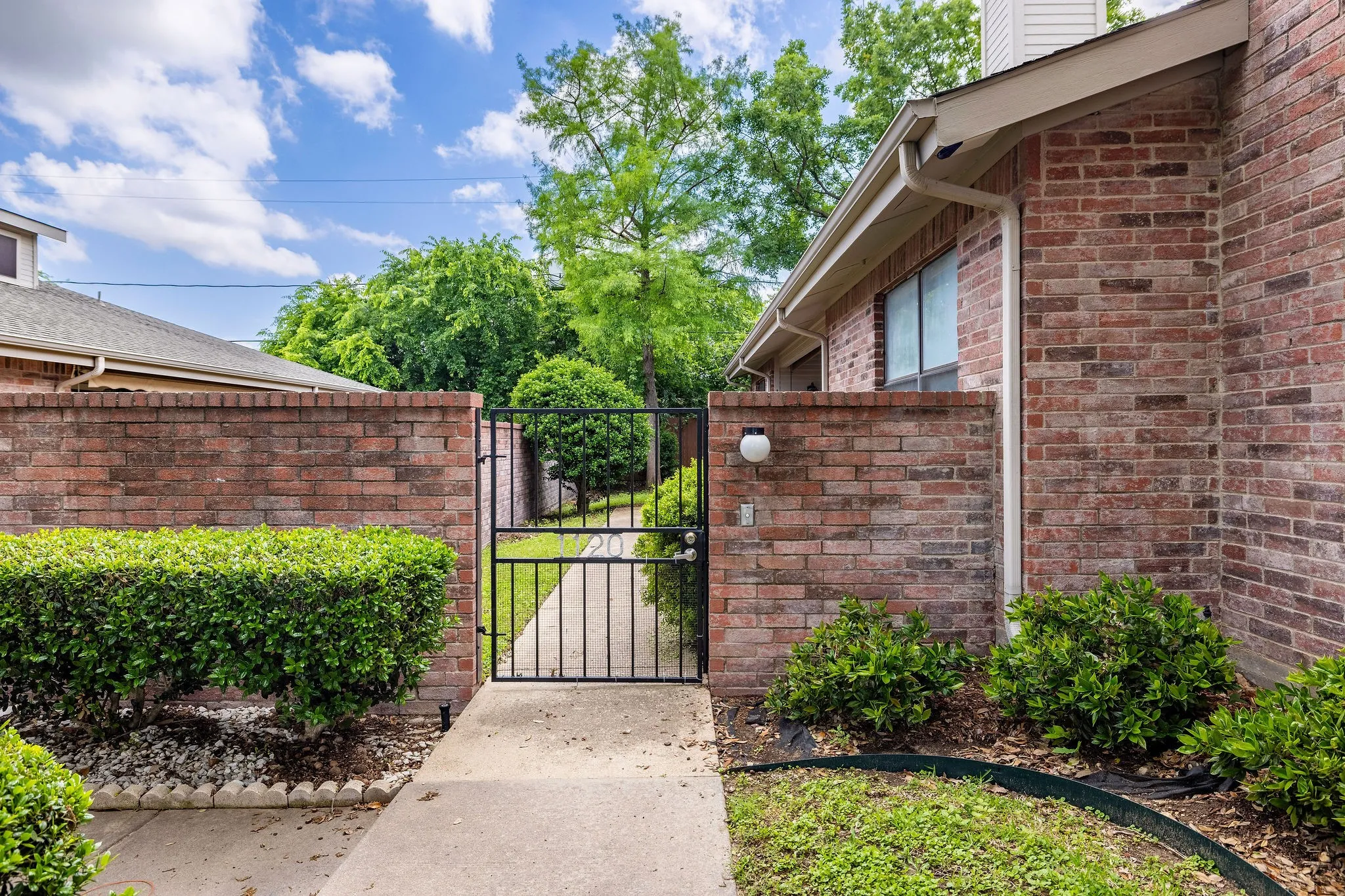 Gate featuring fence