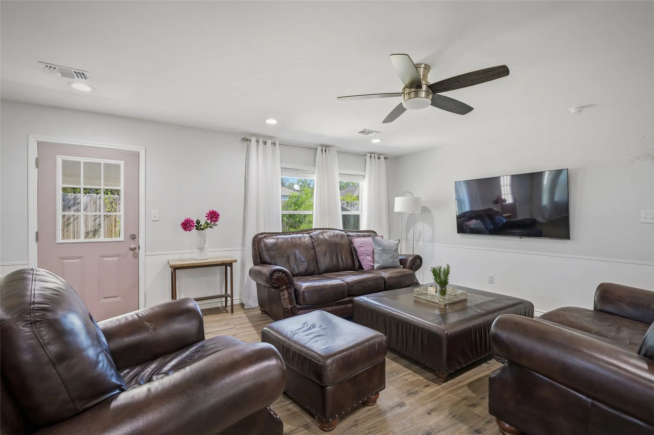 The living area leads directly to the shaded large back patio - great for entertaining!