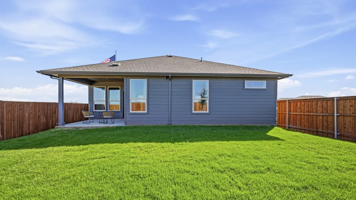 Rear Elevation - All Home and community information, including pricing, included features, terms, availability and amenities, are subject to change at any time without notice or obligation. All Drawings, pictures, photographs, video, square footages, floor plans, elevations, features, colors and sizes are approximate for illustration purposes only and will vary from the homes as built.
