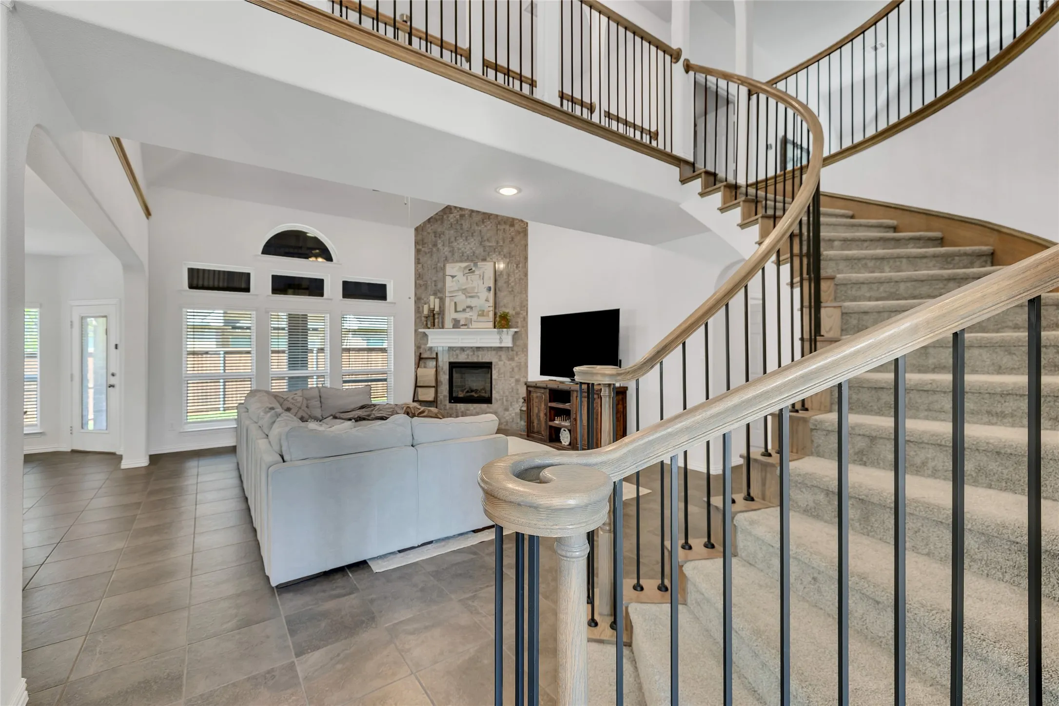 Tile decorative floors for easy cleanup!
