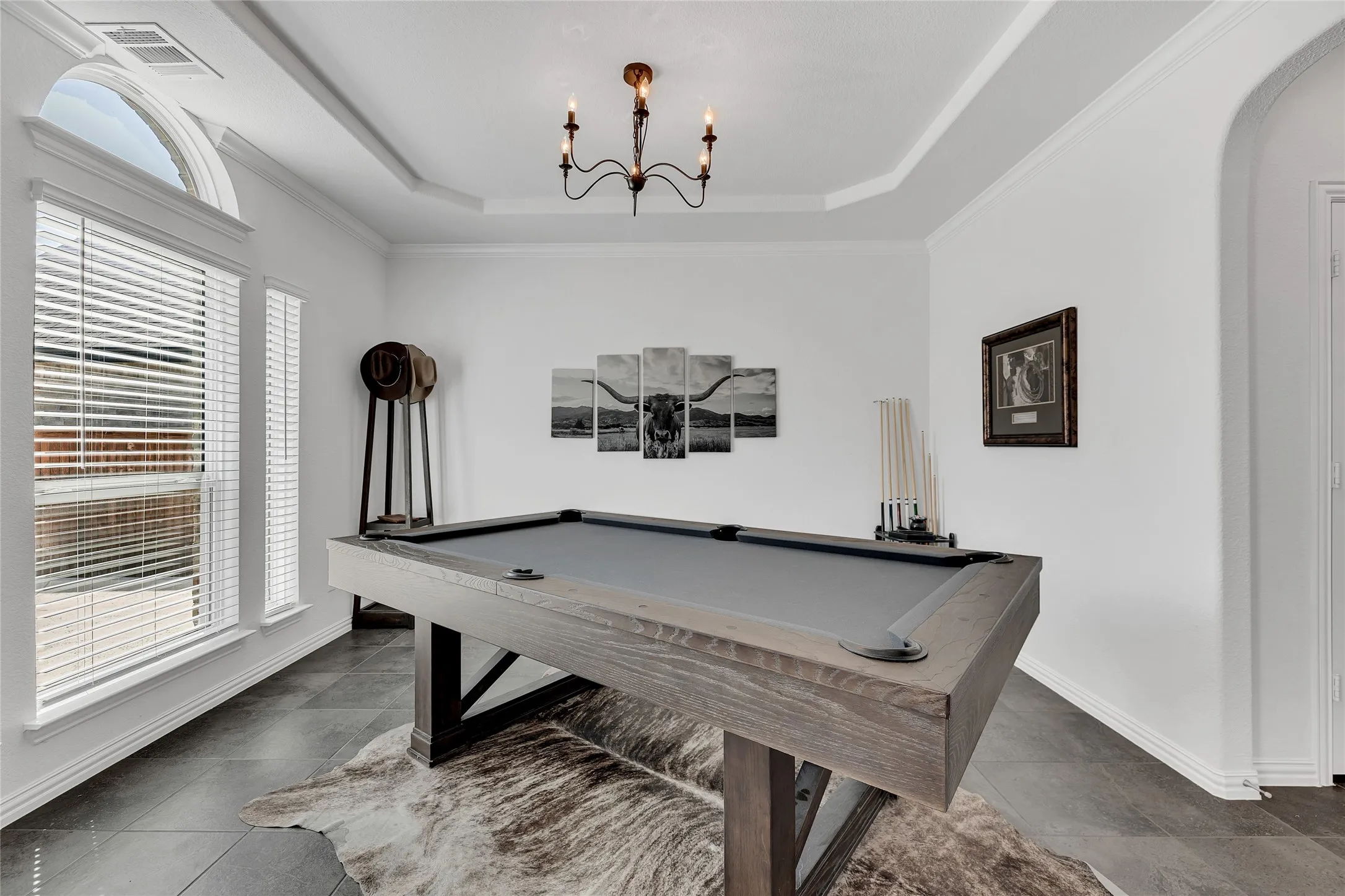 This is formal dining being used as a game room.