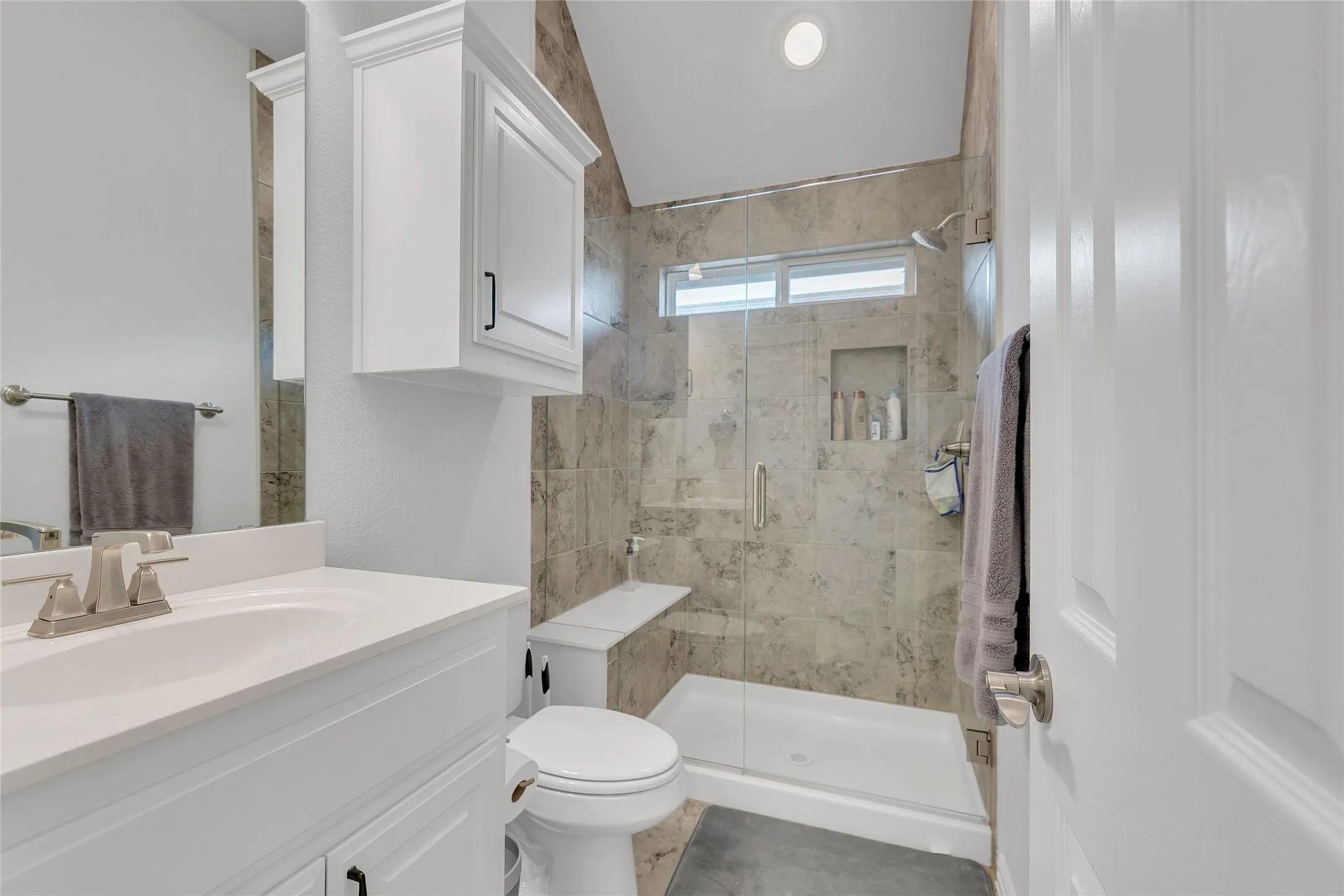 Full bath on 2nd floor with shower.
