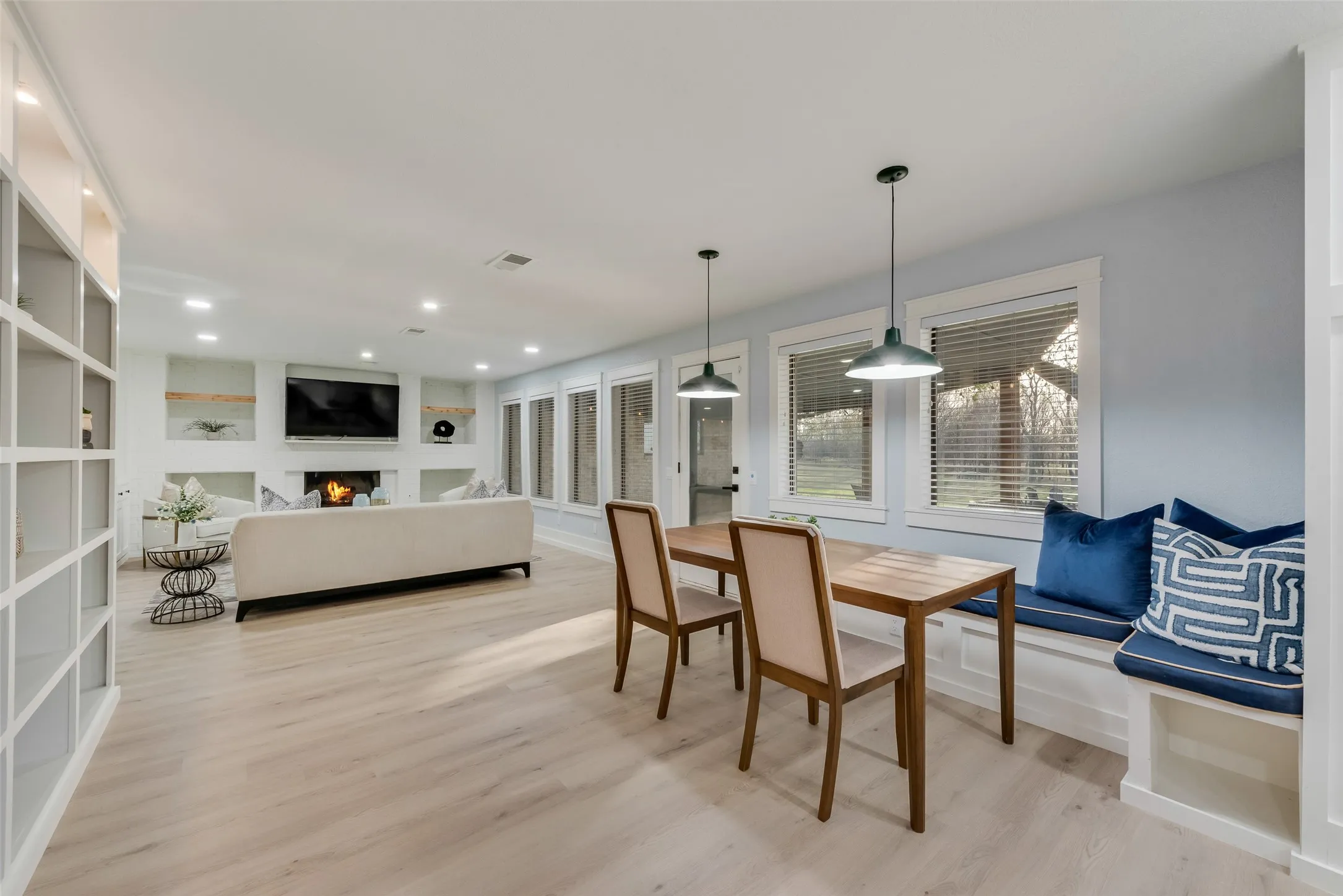 Breakfast area overlooking family room