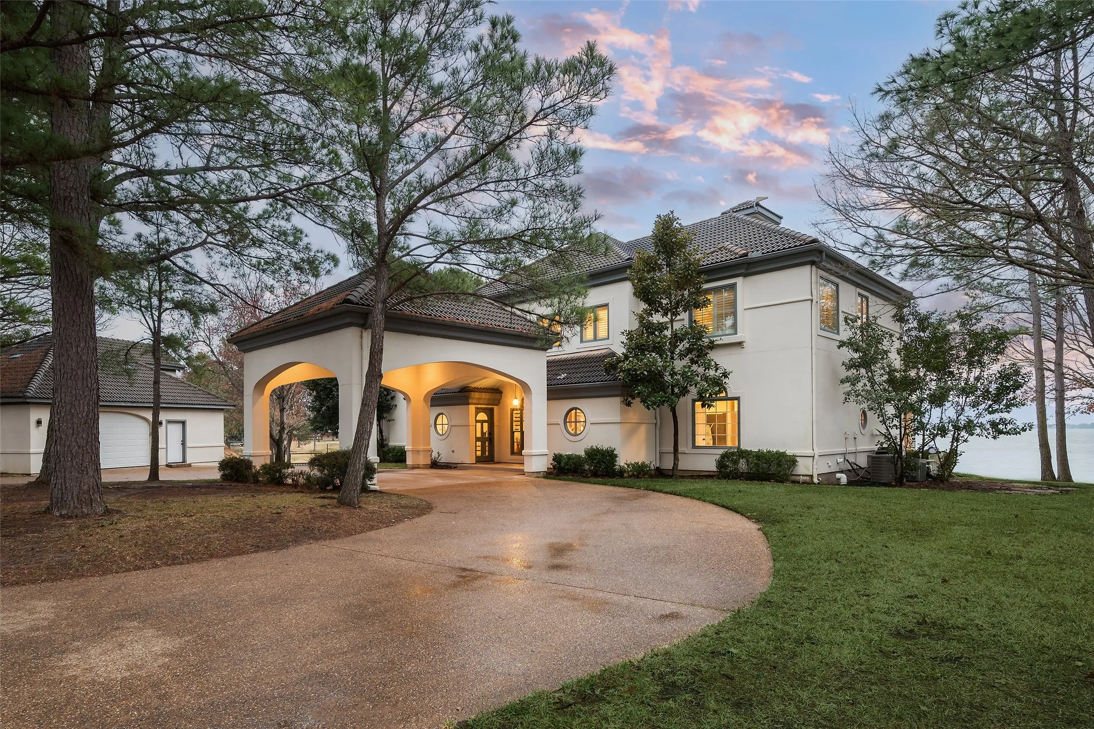 Entrance to property drive
