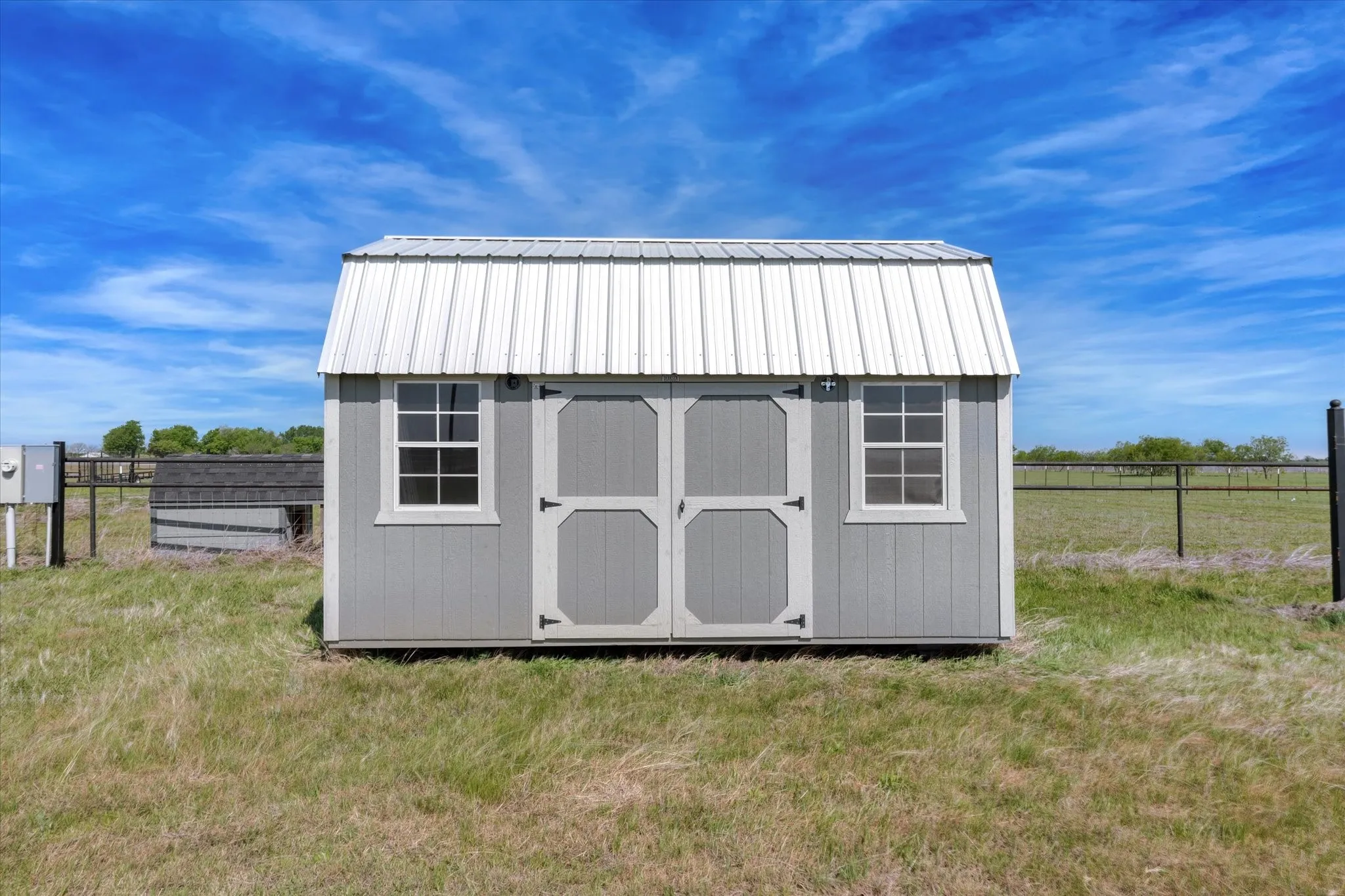View of shed that stays with property.