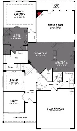 Beazer Homes Valencia on the Lake  Blackburn Floorplan.