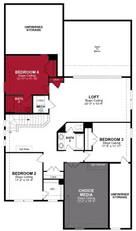 Beazer Homes Valencia on the Lake  Blackburn Floorplan.
