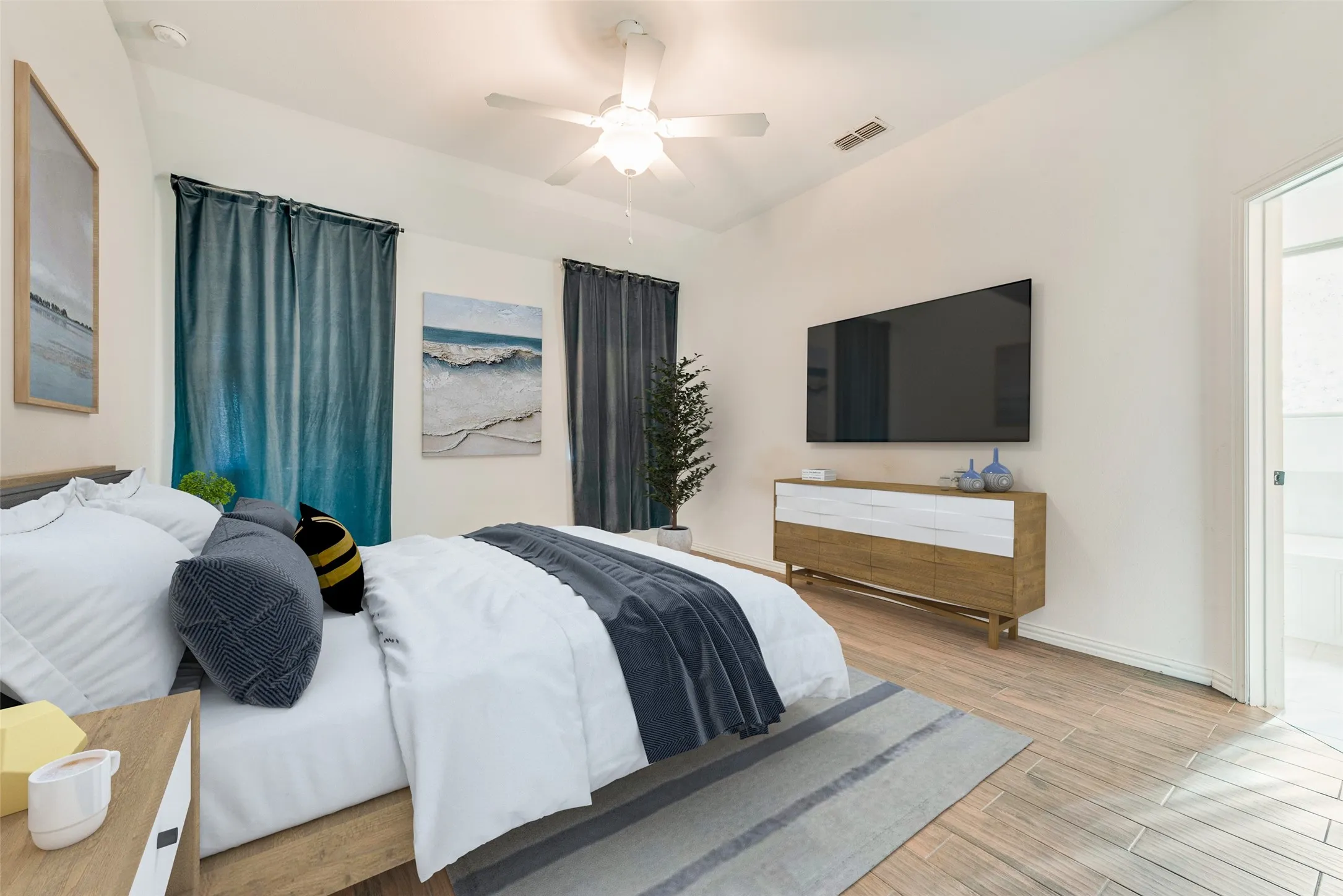 virtually staged Primary bedroom