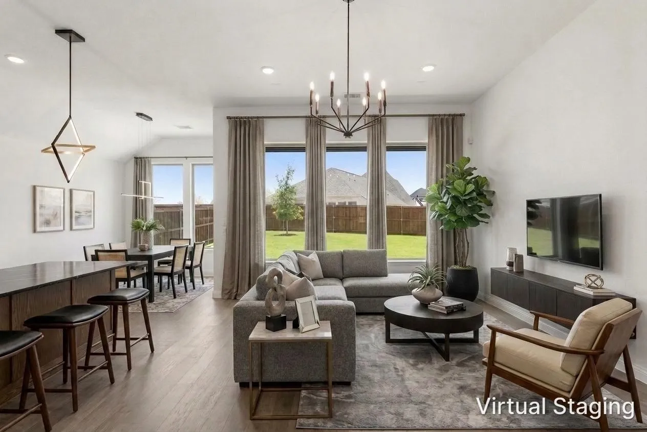 1733 Hillside Stroll - Family Room Virtually Staged