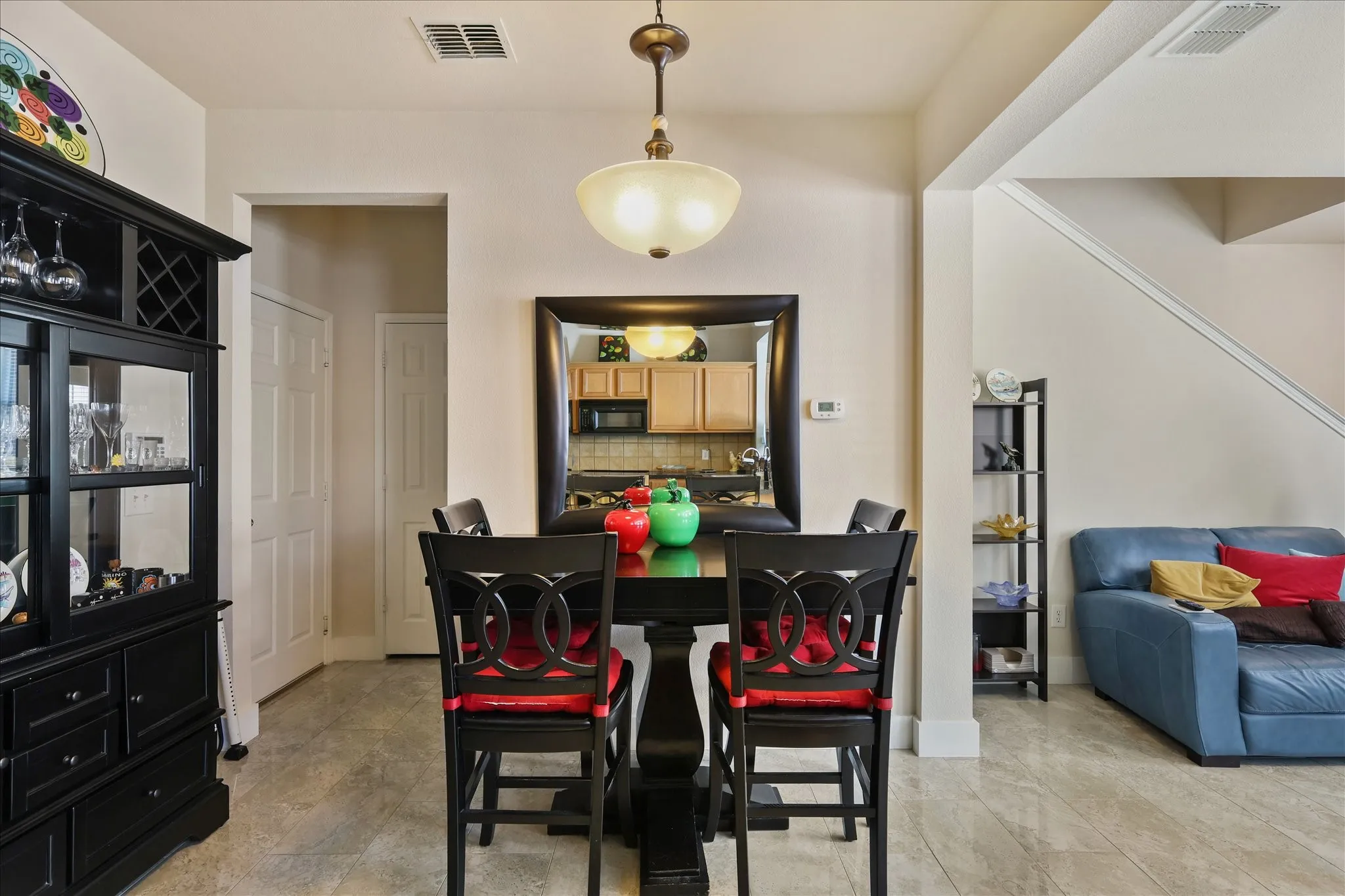 Dining room with baseboards