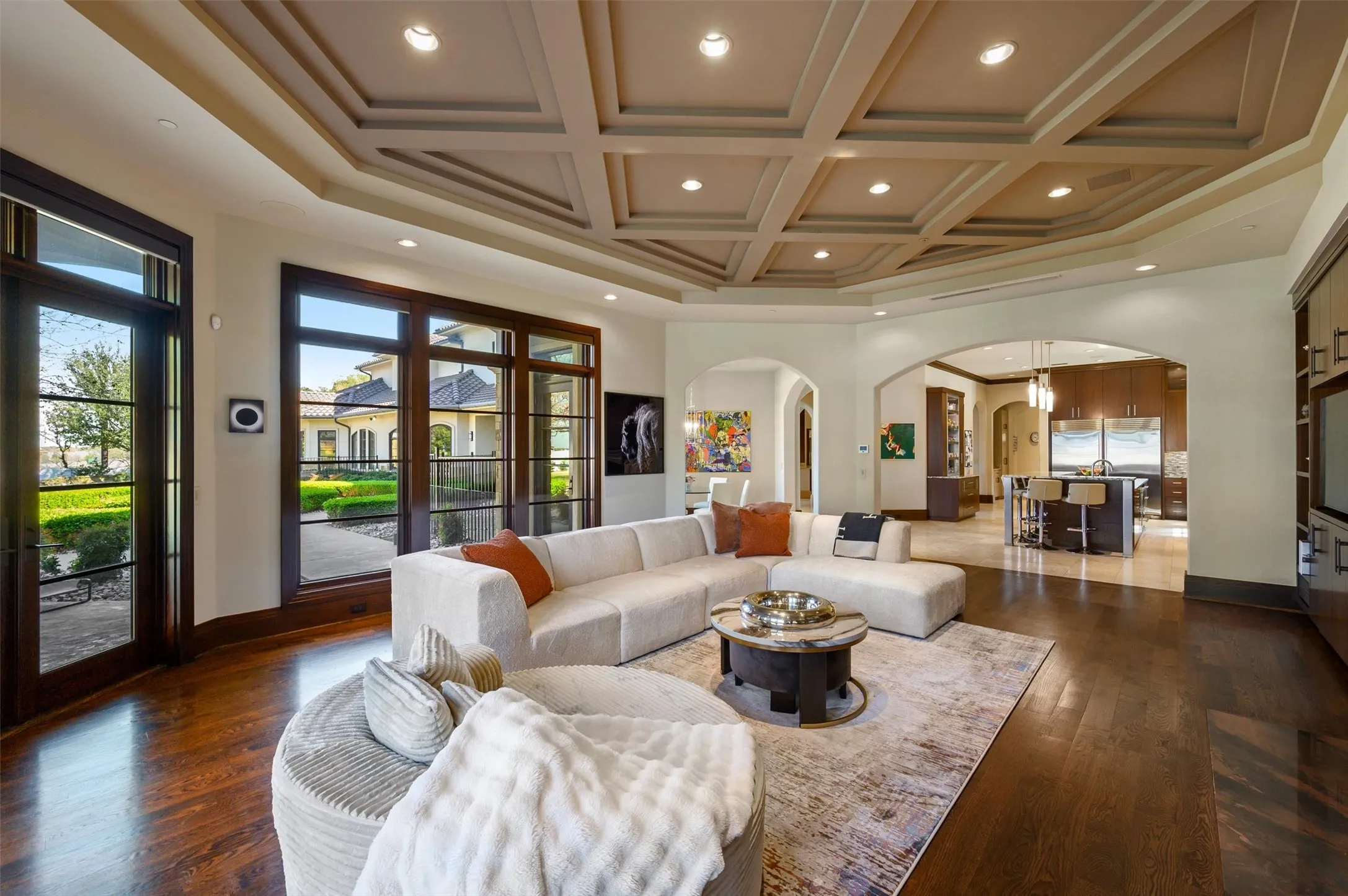 Living Room is open to the Kitchen and Breakfast Area