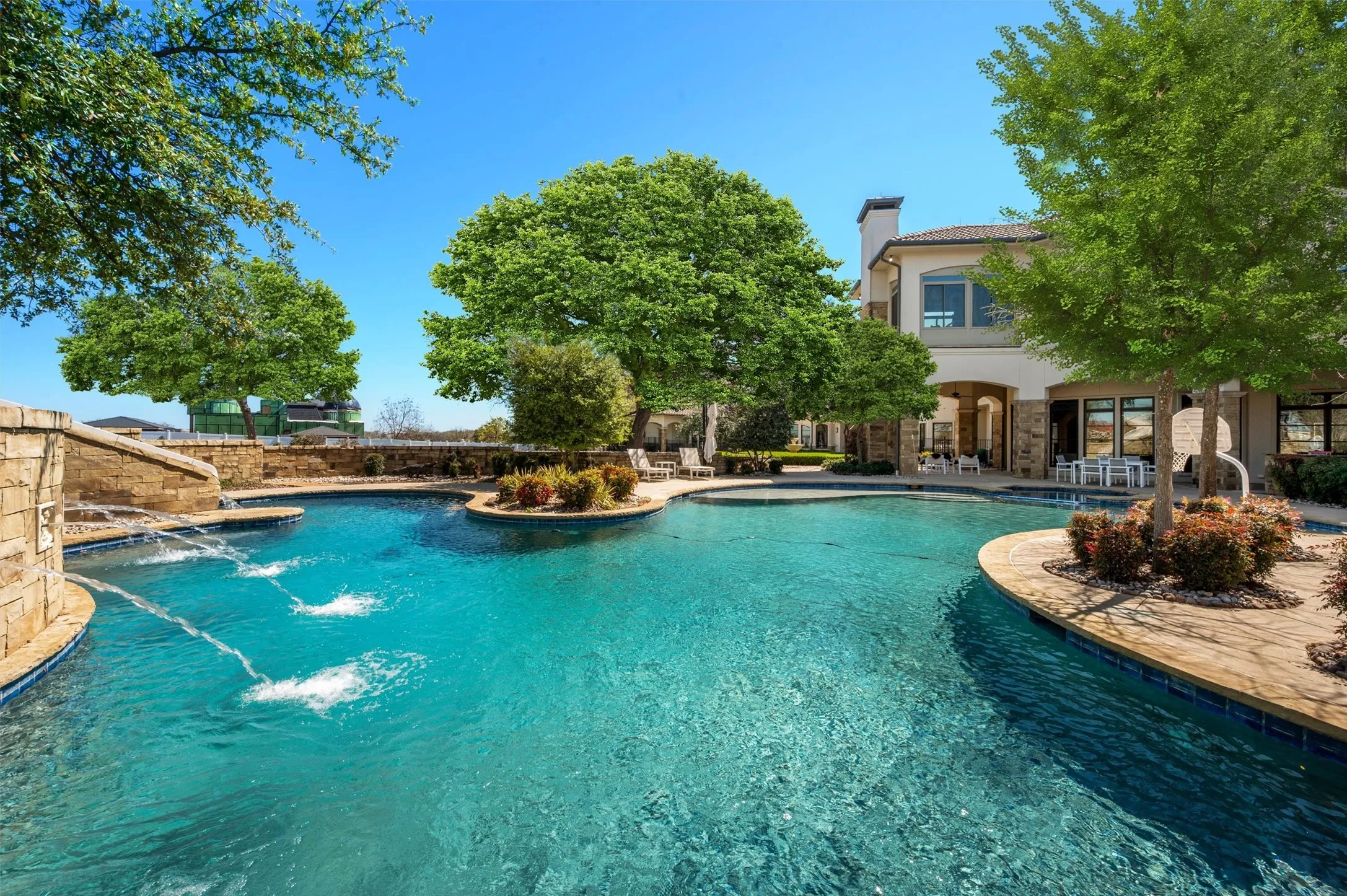 Resort Style Pool with Water Features