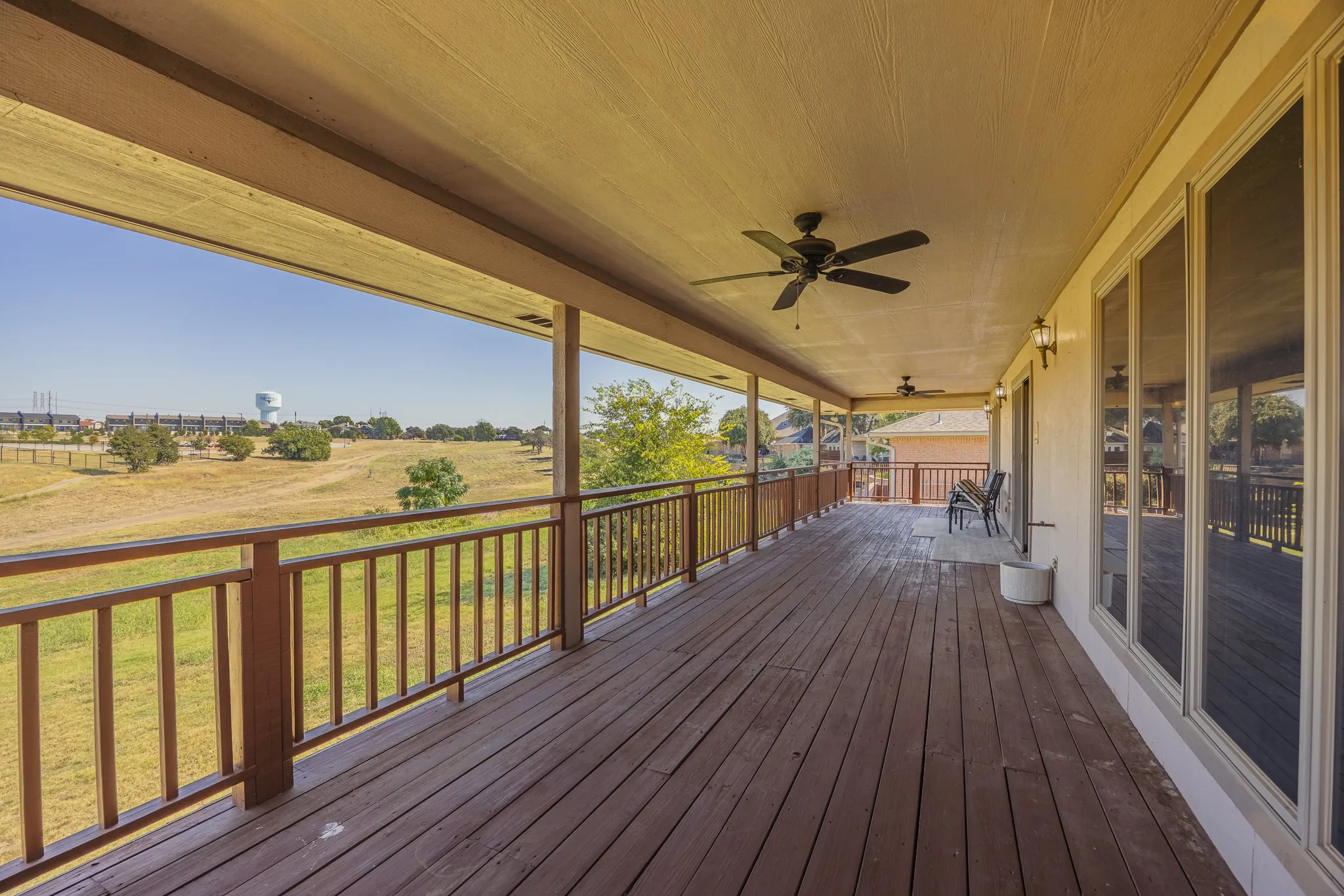 Top level back patio.