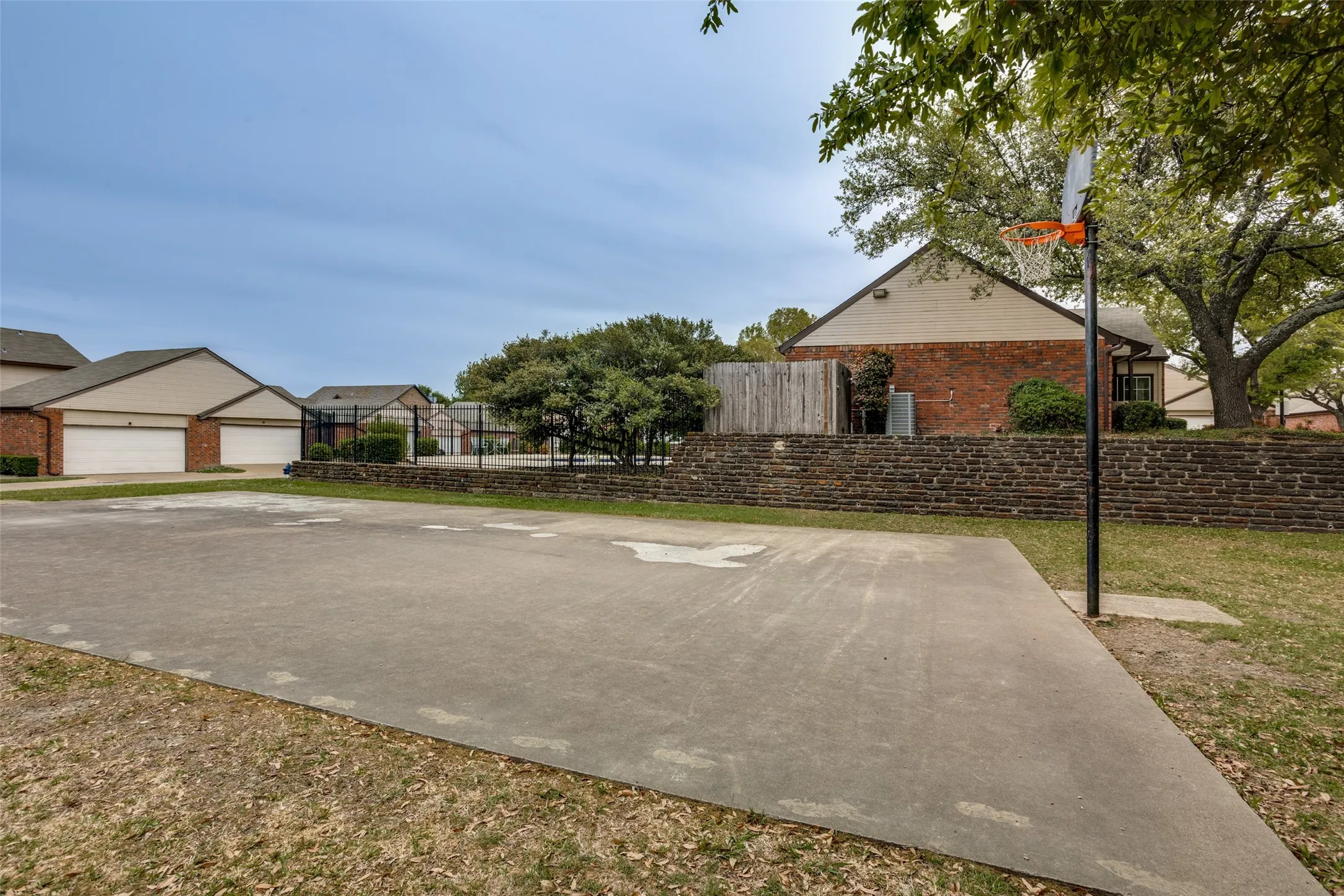 Basketball court.