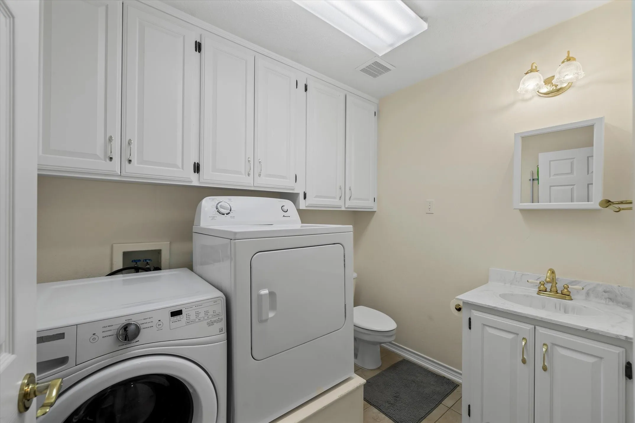 Laundry with Half Bath