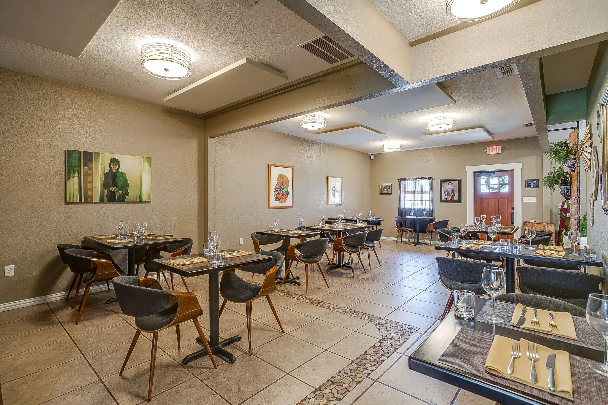 The main open area of this building offers many possibilities.