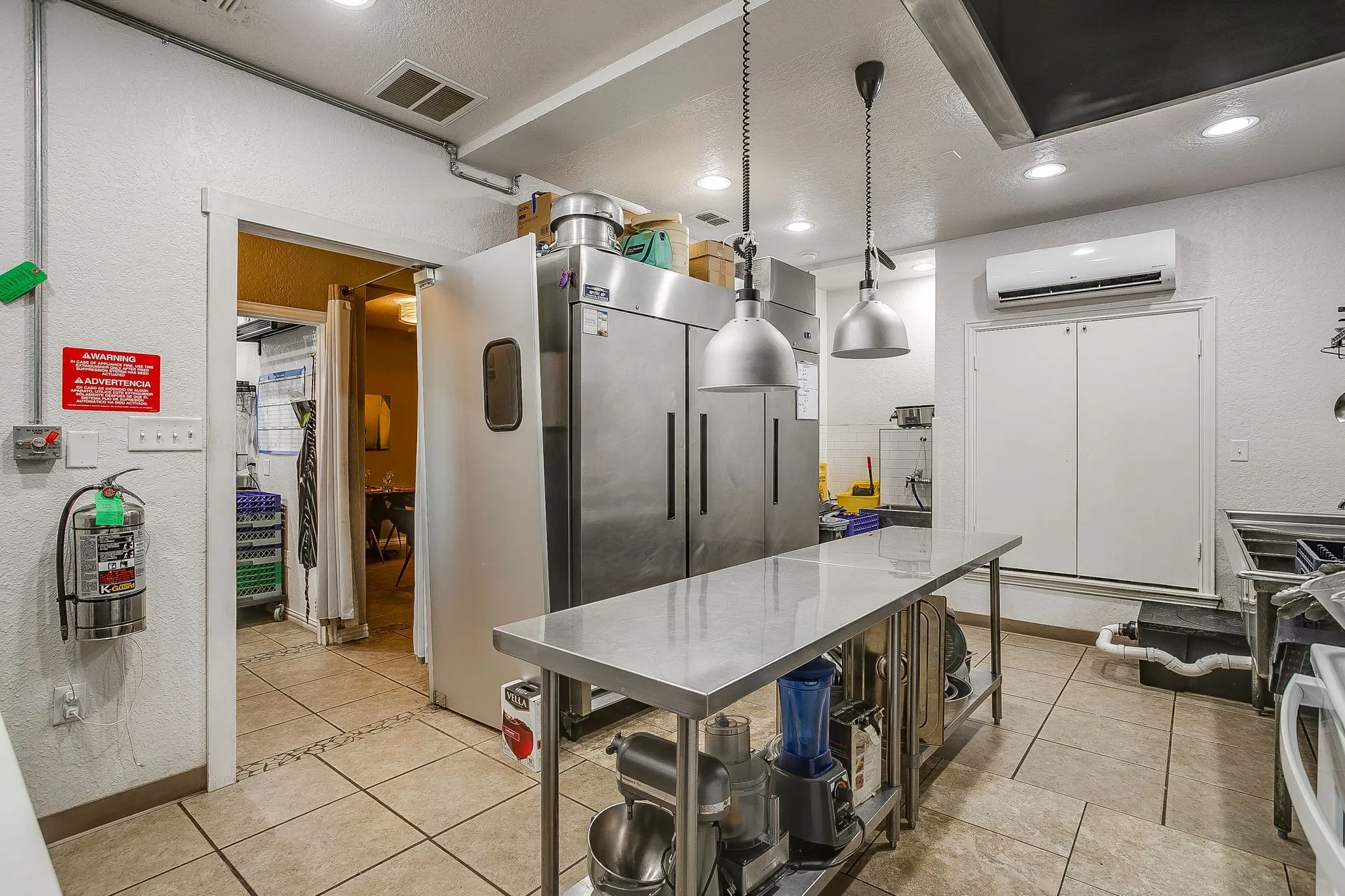 This space has been thoughtfully used and has worked well for this concept.