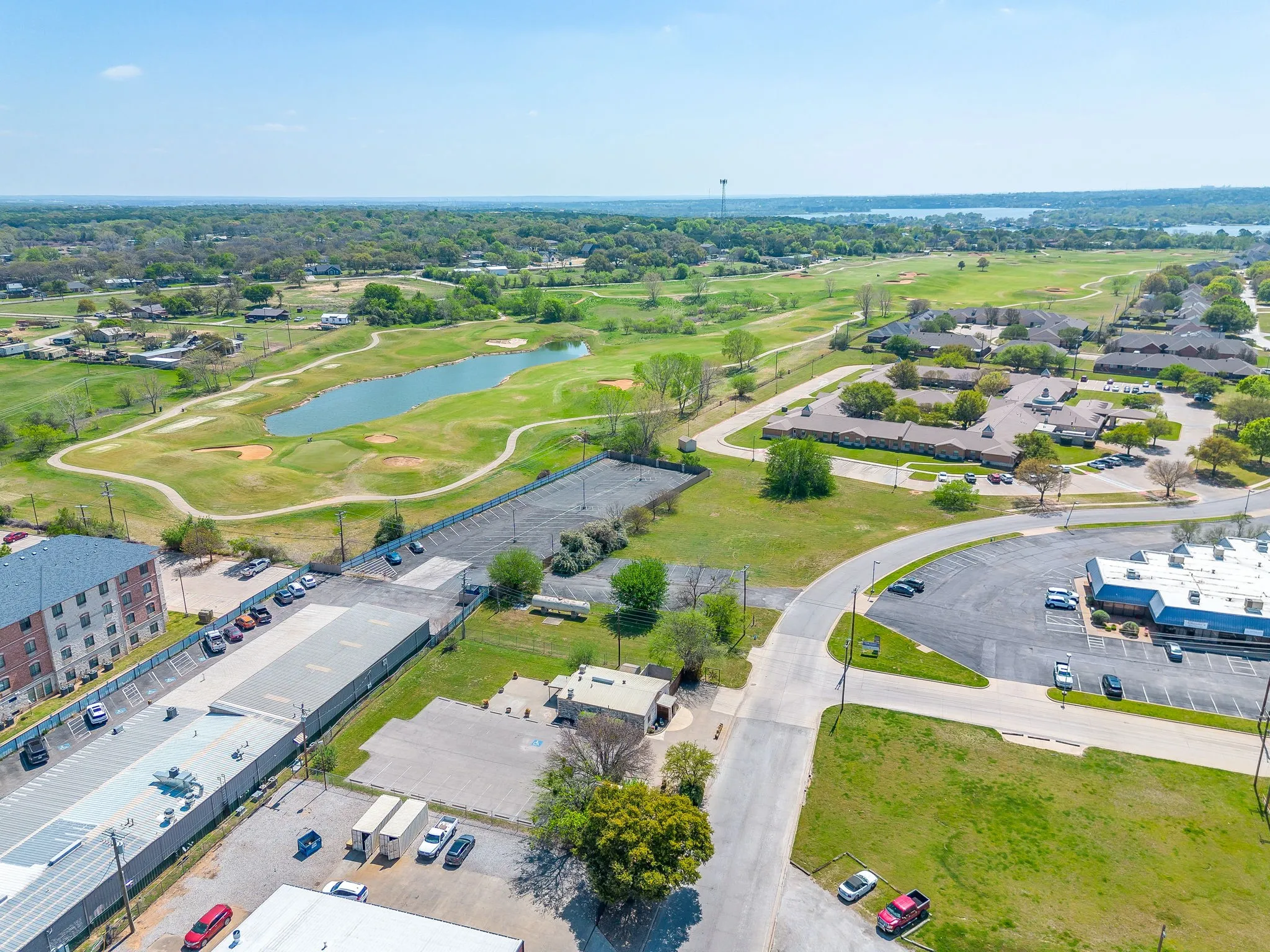 For business purposes, a large population of Granbury lives just beyond this site.