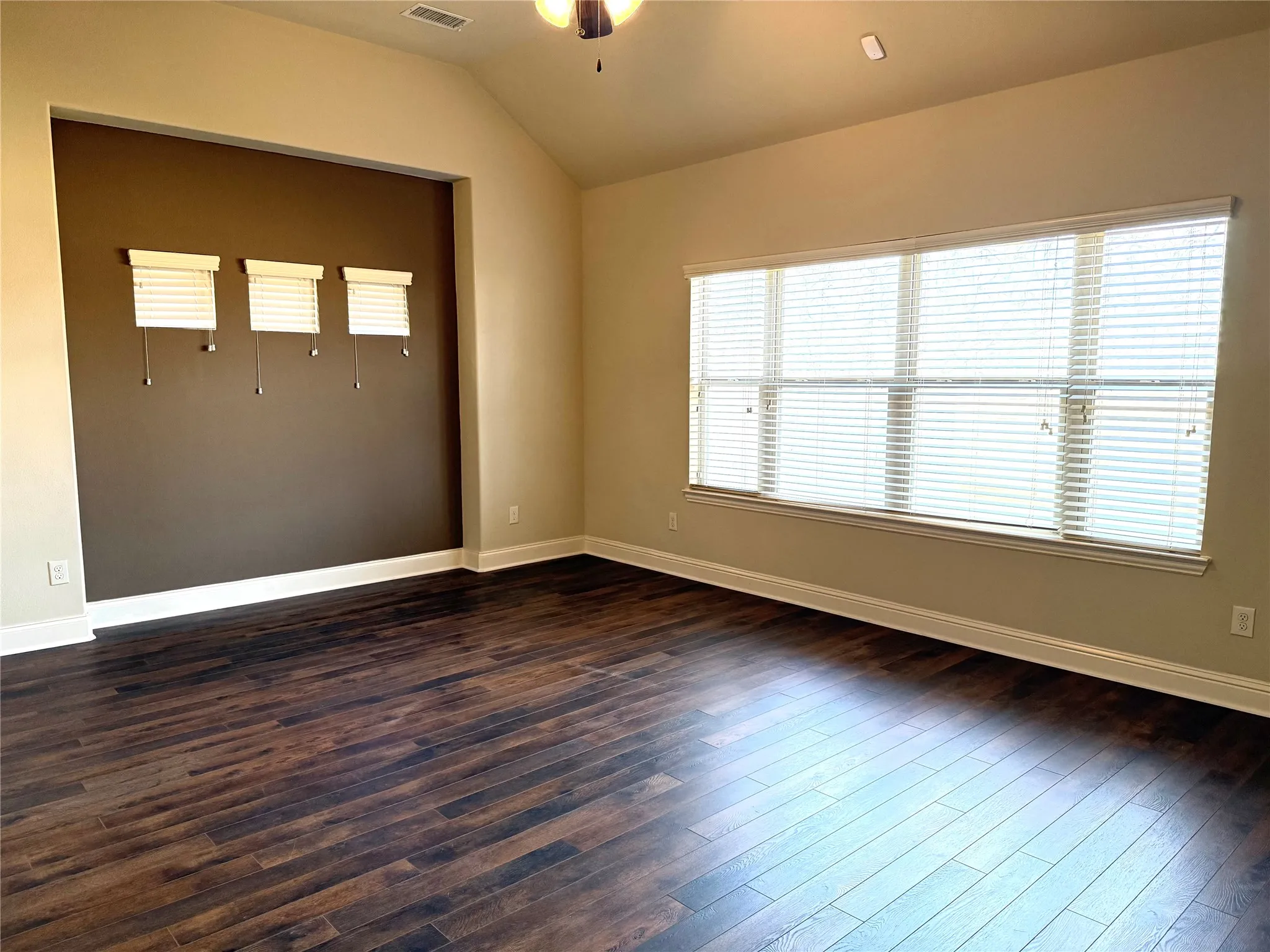 New LVP in master bedroom