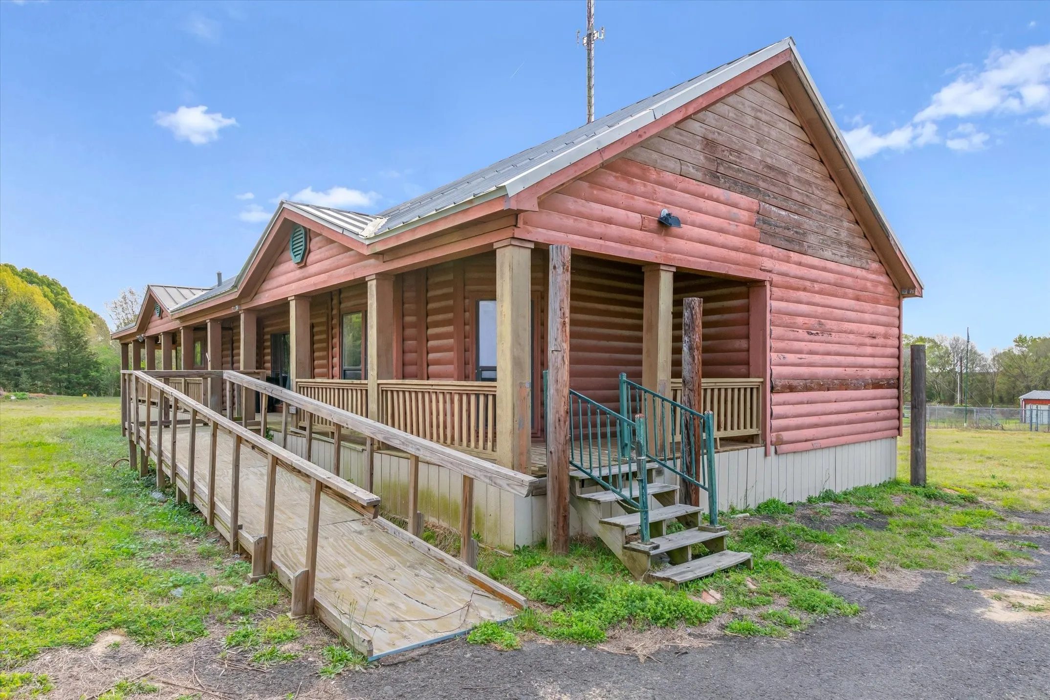Front of house with ramp