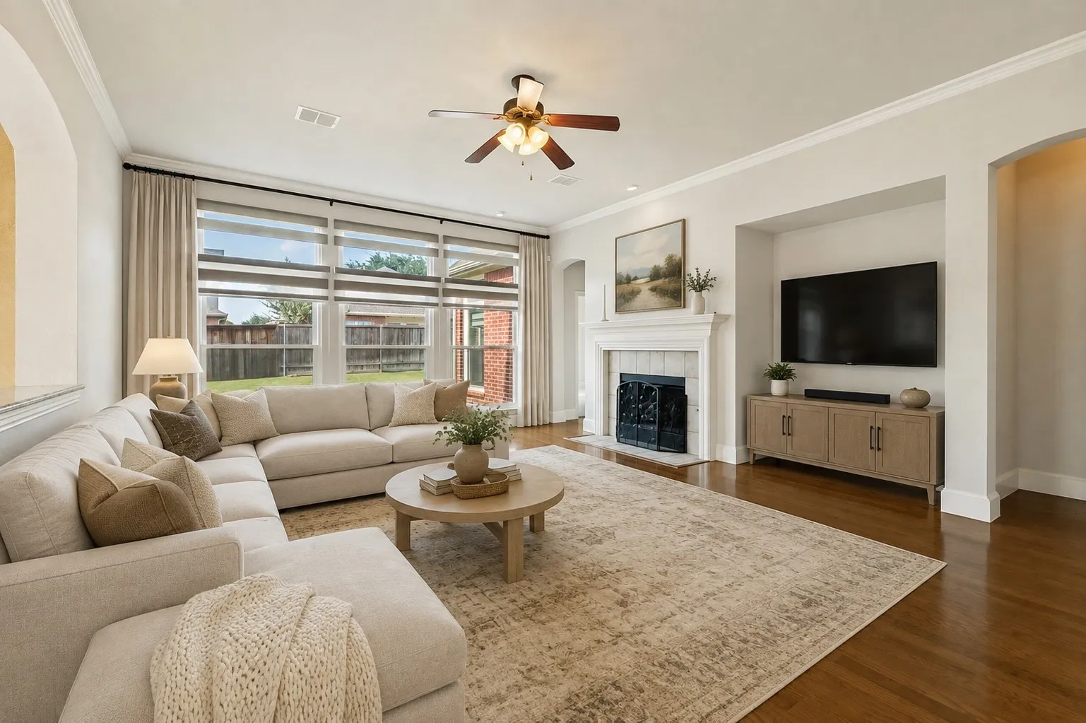 Furniture and decor have been virtually added to help you envision the potential of this space.