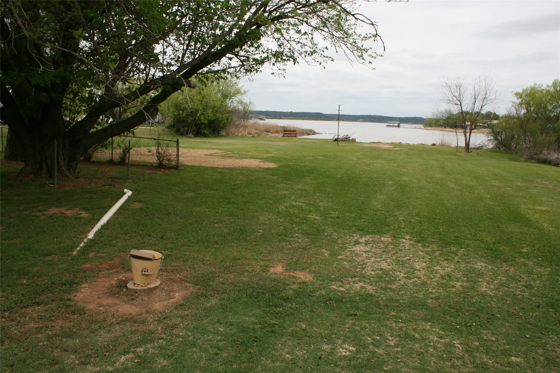 Lake view from middle of property