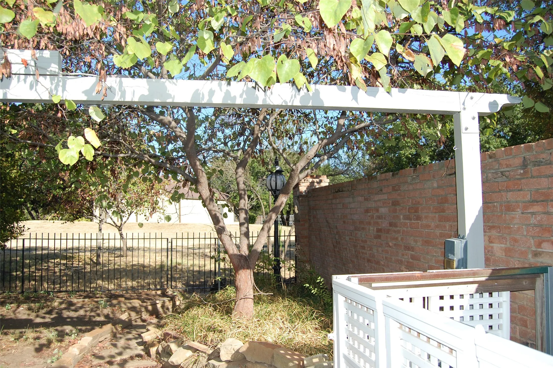 Back courtyard looking out to Ambiance