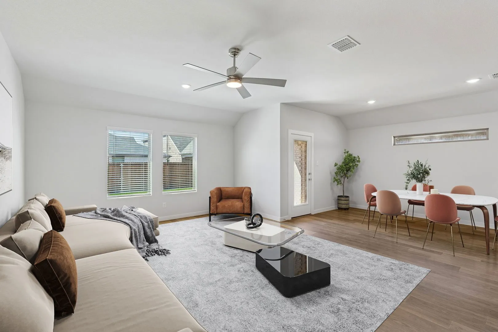 Living Room in the Harrison home plan by Trophy Signature Homes – REPRESENTATIVE PHOTO