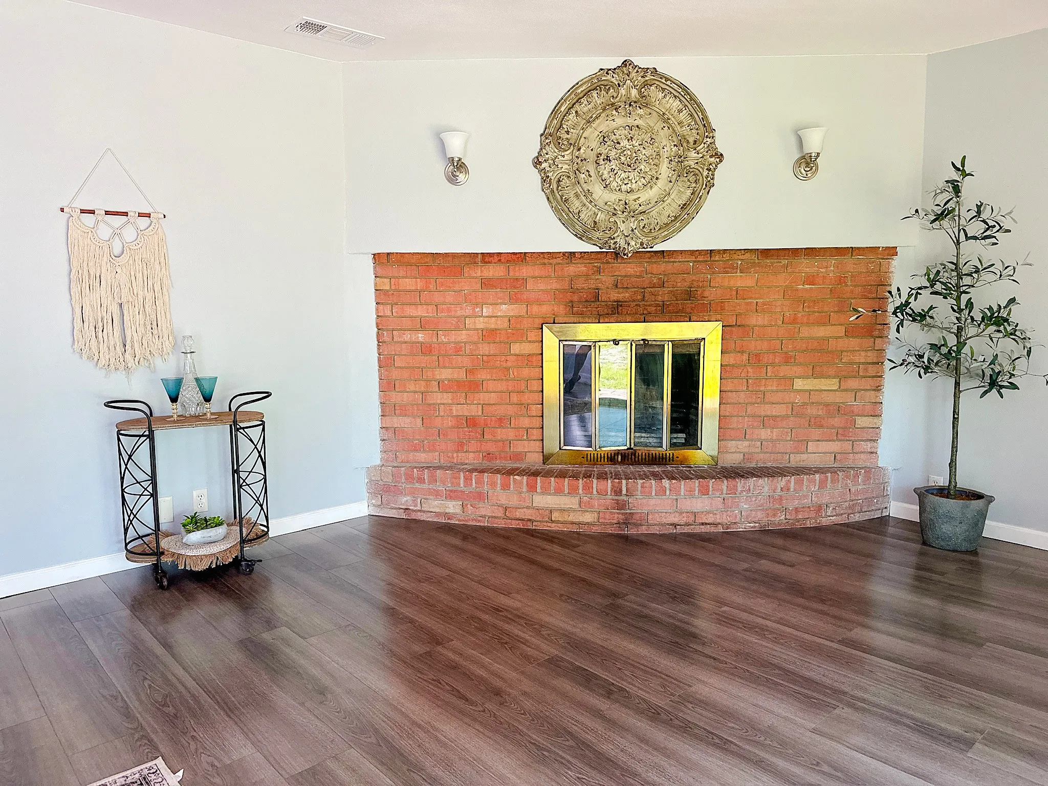 Wood-burning Fireplace off of Dining Area